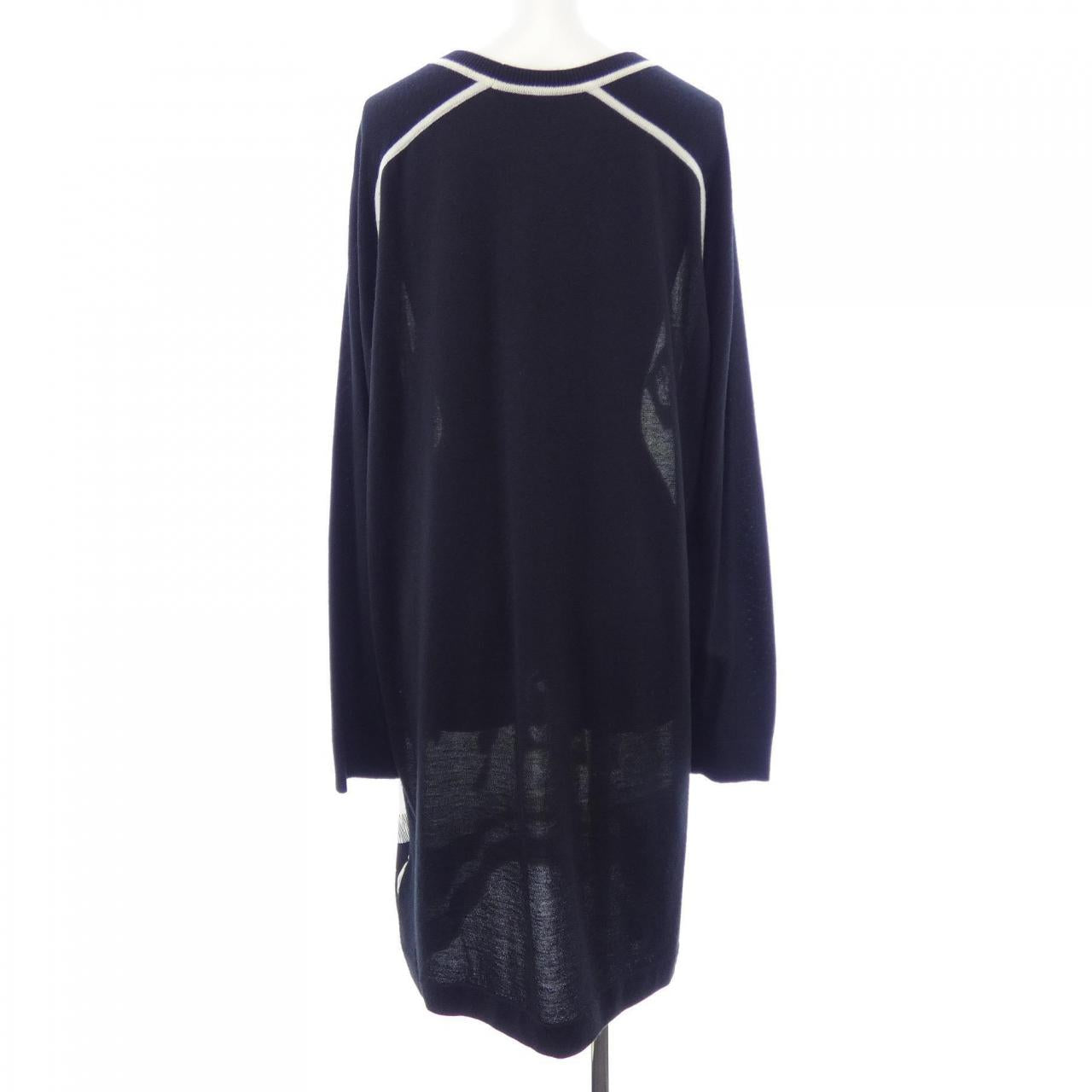 エルメス POSTE ET CAVALEIE シルクカシミヤワンピース
