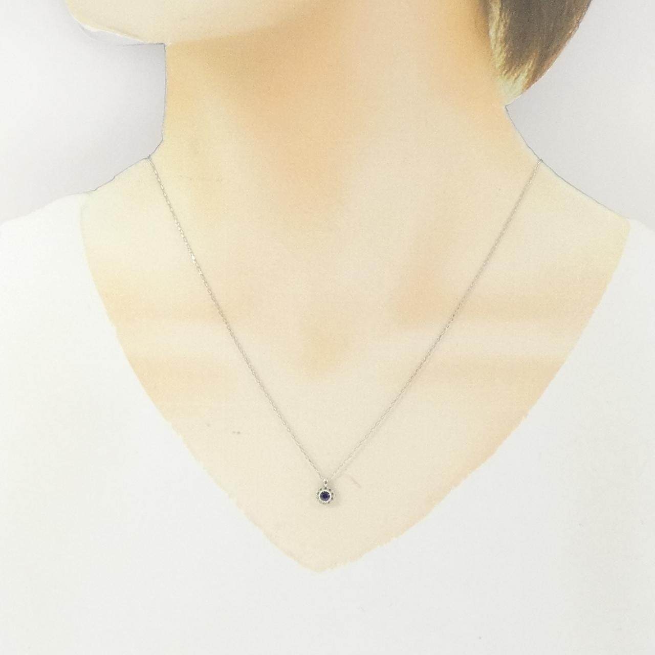 プラチナ900 プラチナ850 サファイア ネックレス