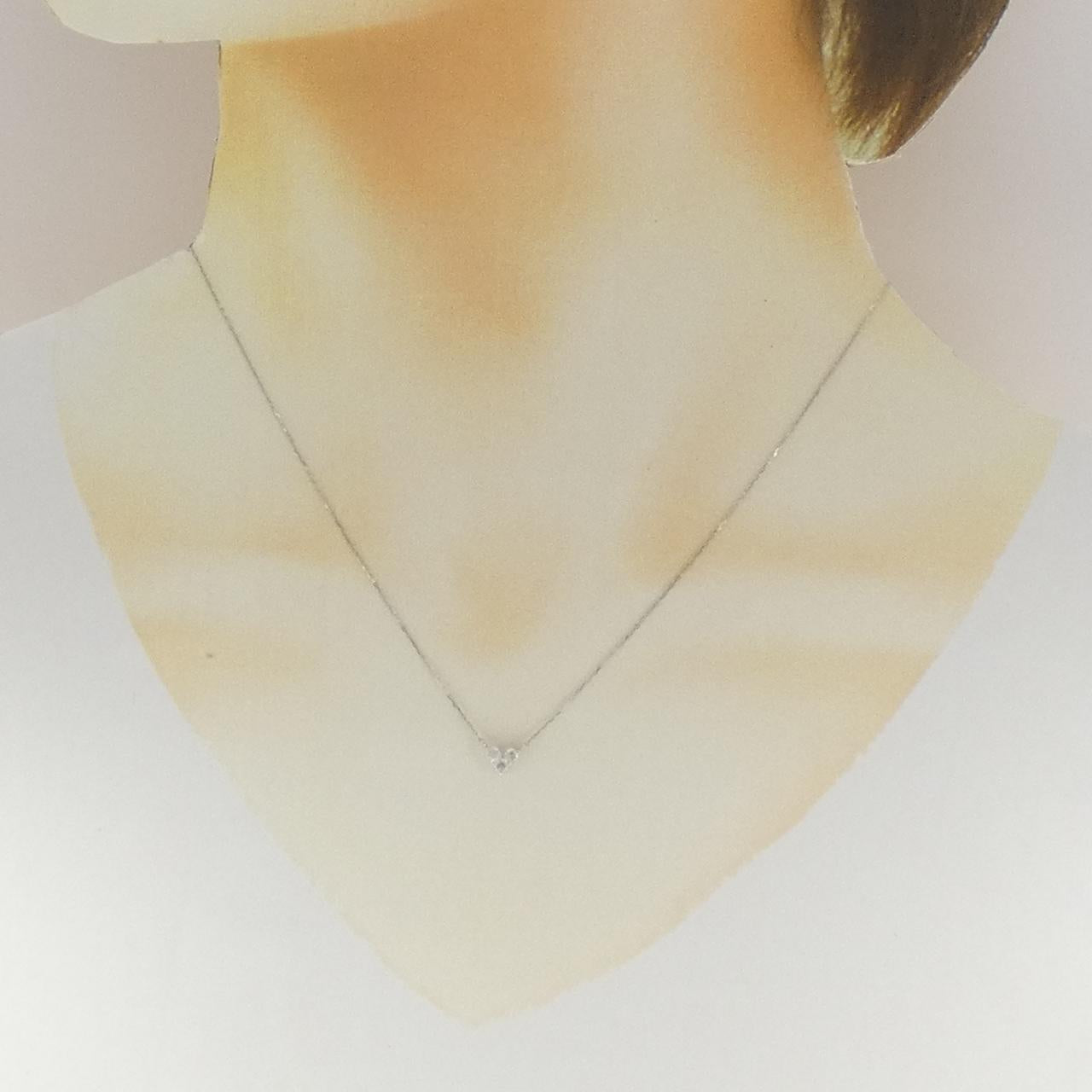 K18ホワイトゴールド ダイヤモンド ネックレス