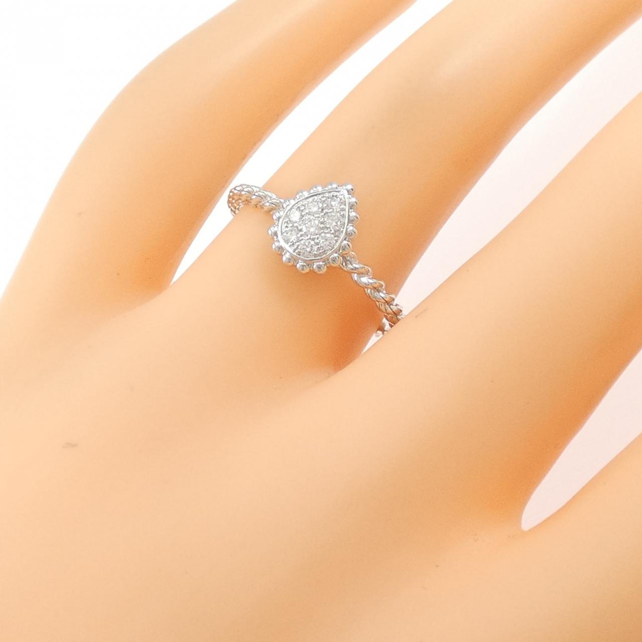 ブシュロン セルパンボエム 750ホワイトゴールド ダイヤモンド リング 13号