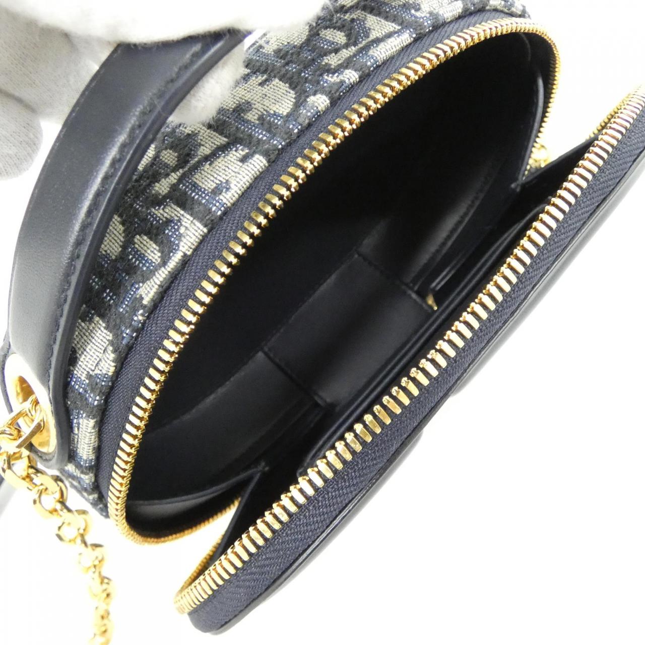 クリスチャンディオール DIOR OBLIQUE CD SIGNATURE OVAL キャンバスレザーショルダーバッグ