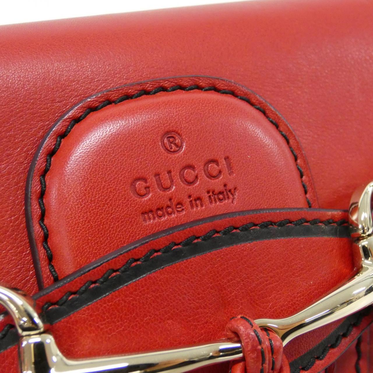 グッチ レザーショルダーバッグ