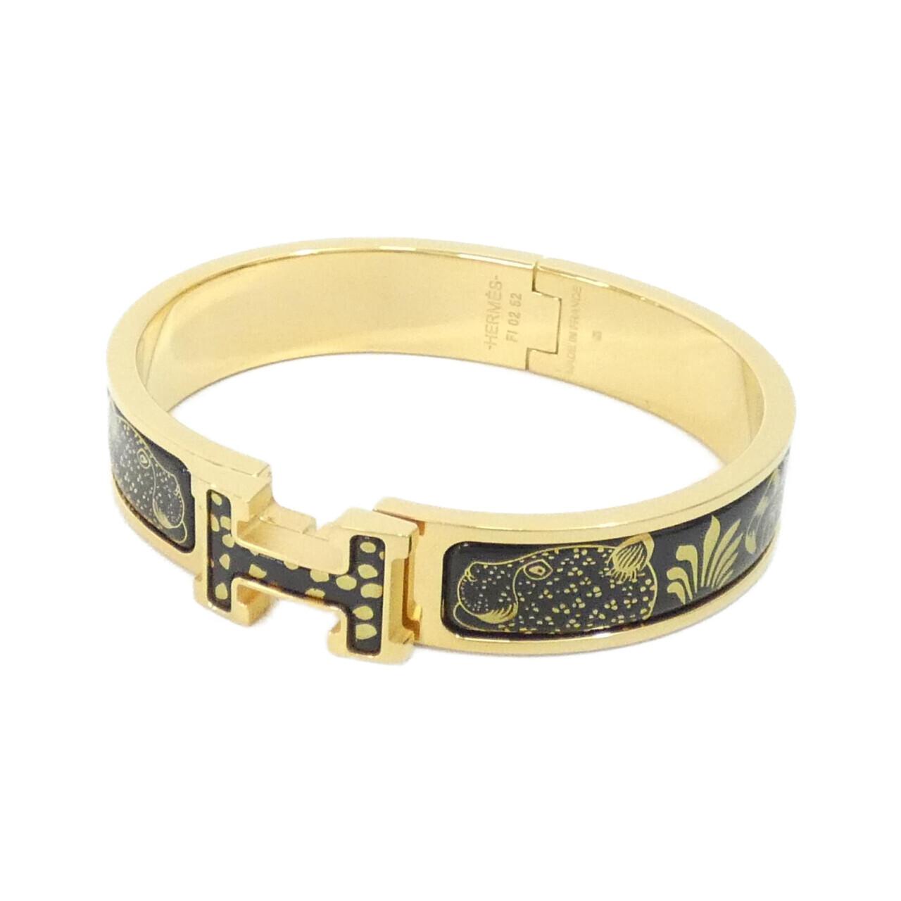 エルメス LES LEOPARDS クリックアッシュ ブレスレット