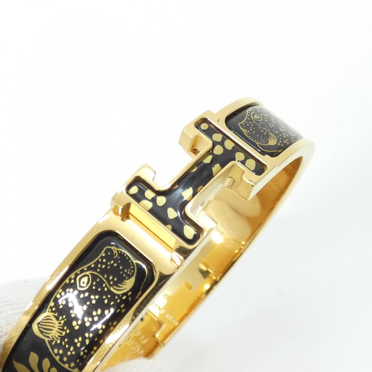 エルメス LES LEOPARDS クリックアッシュ ブレスレット
