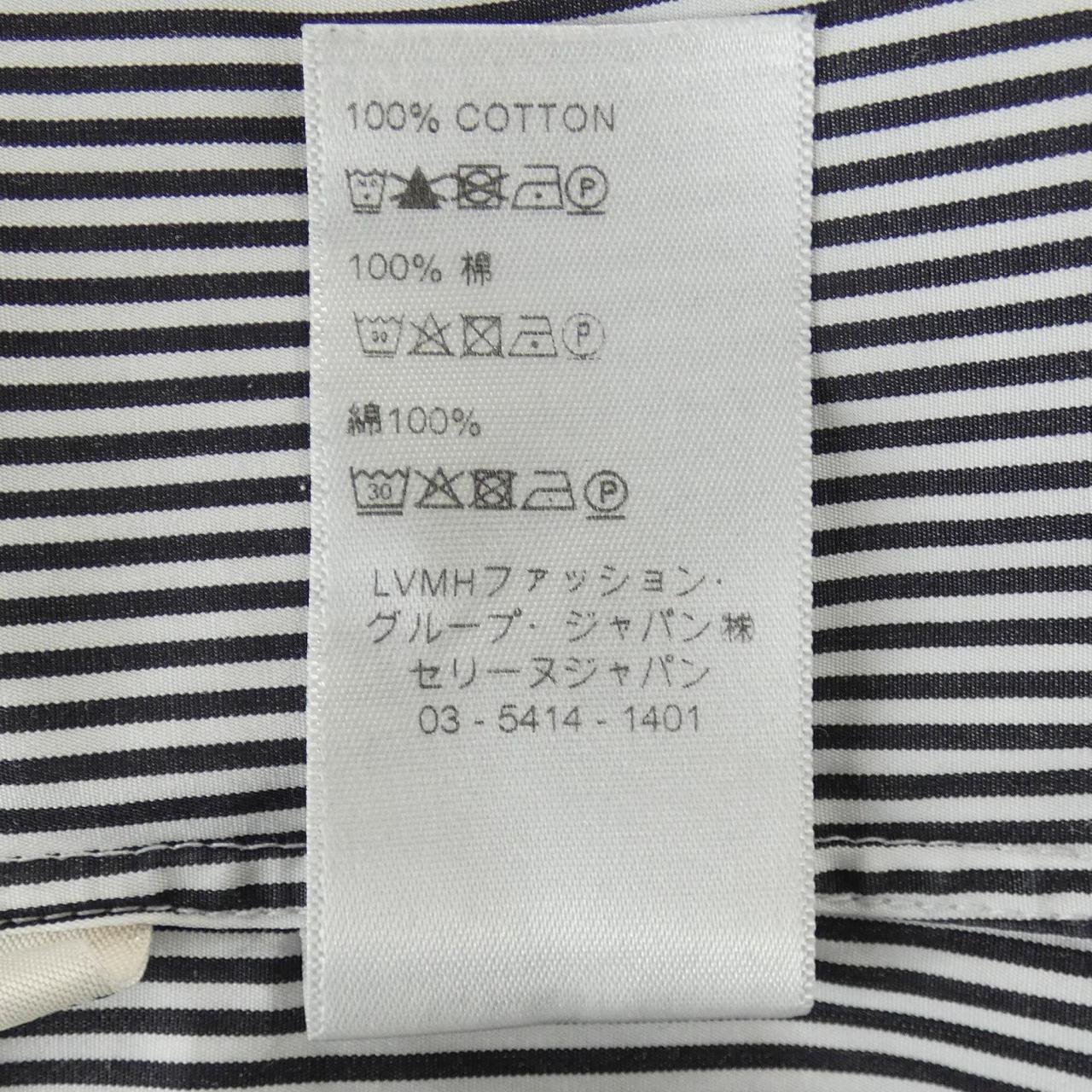 セリーヌ ストライプシャツ