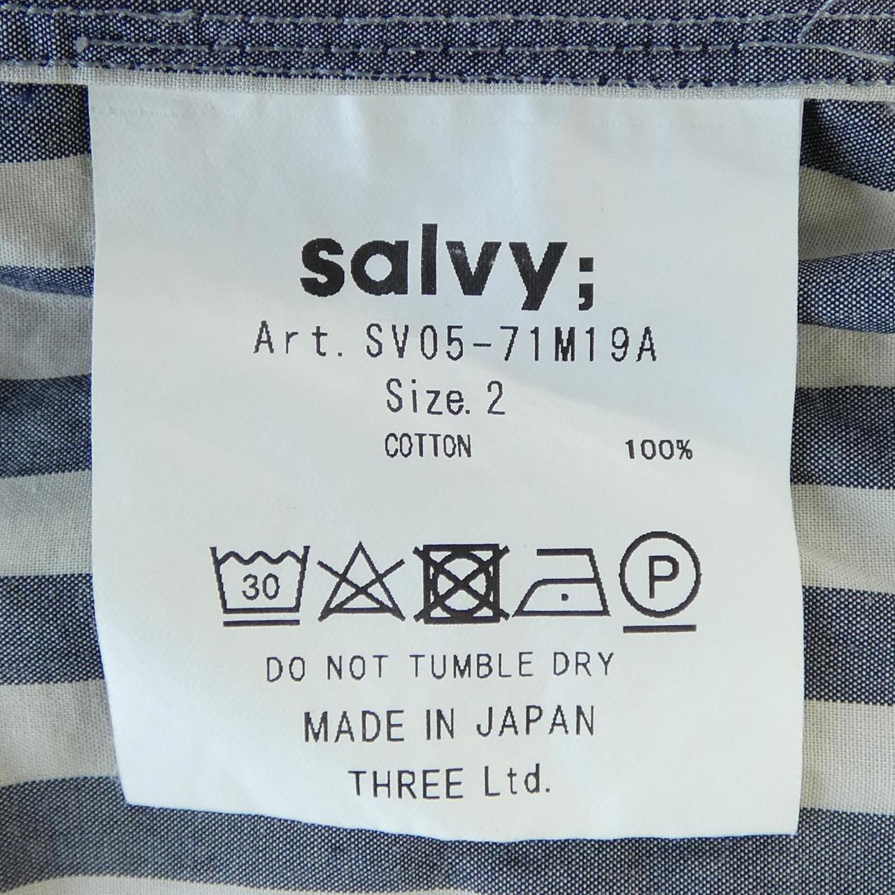 SALVY ストライプシャツ