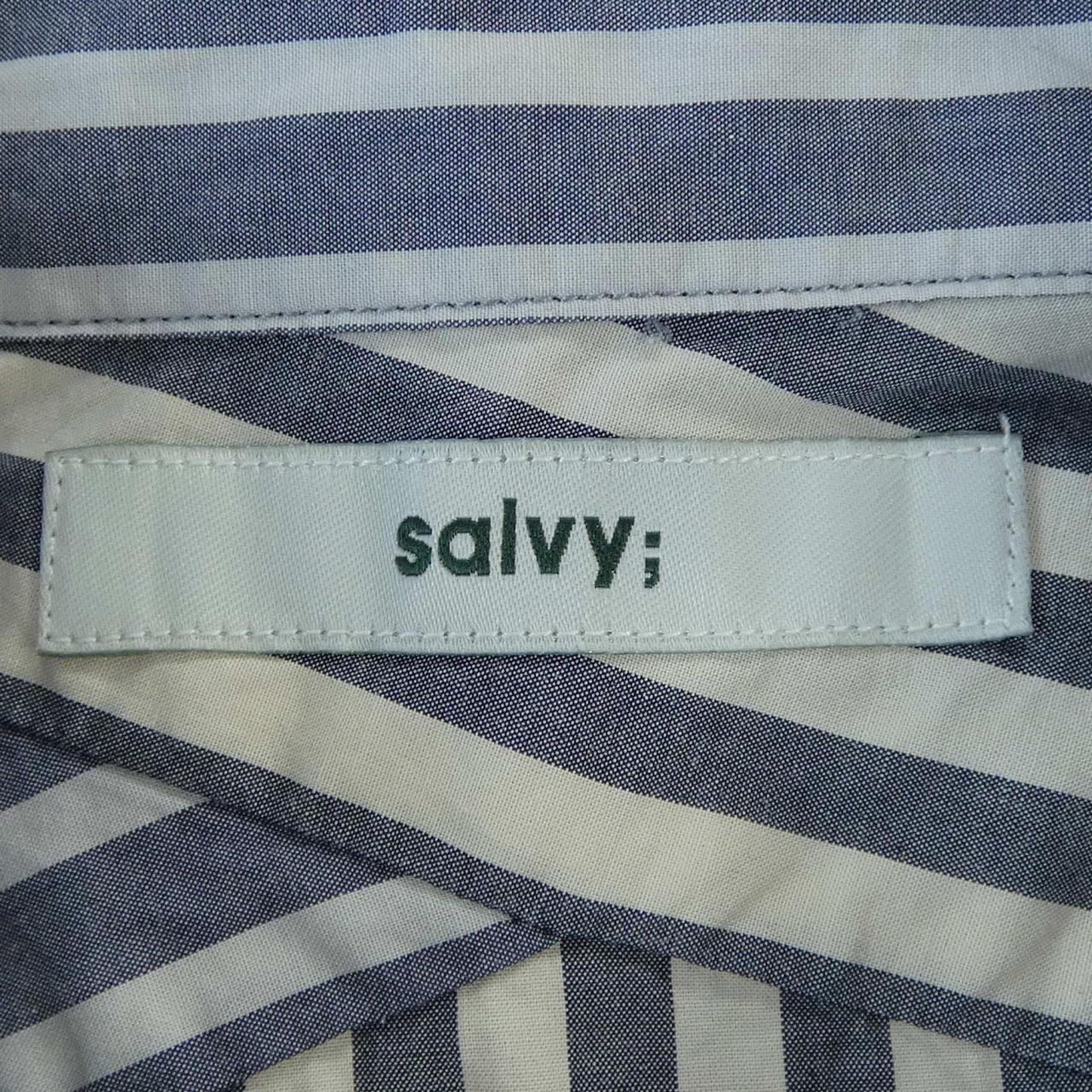 SALVY ストライプシャツ