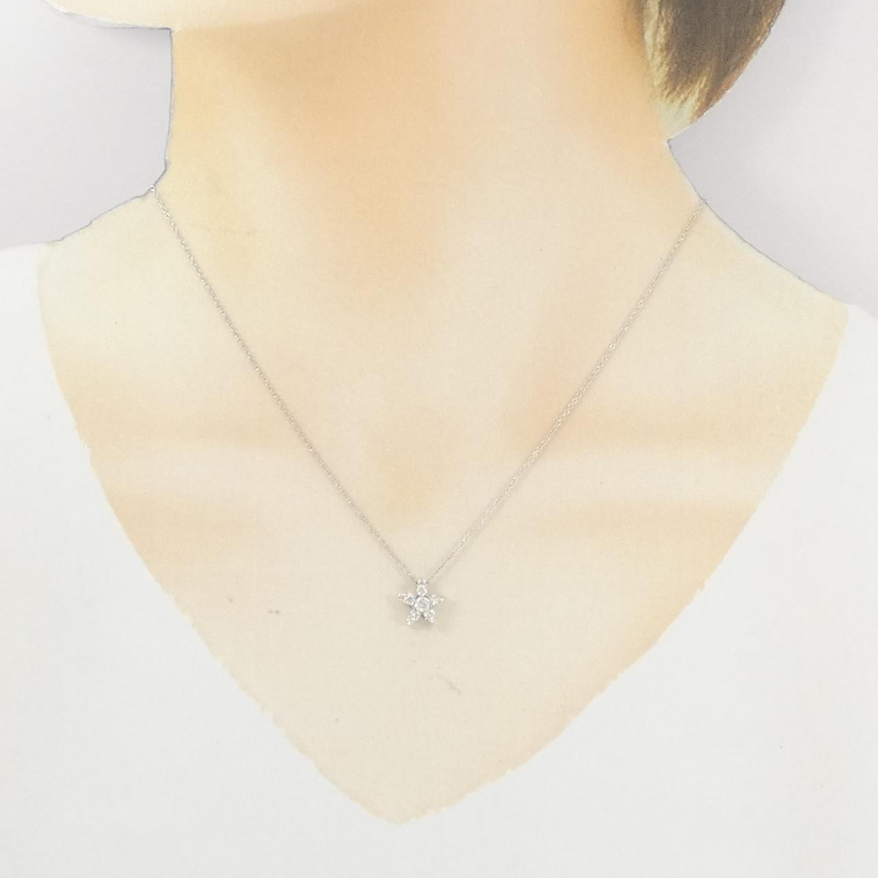 Au750 ダイヤモンドネックレス