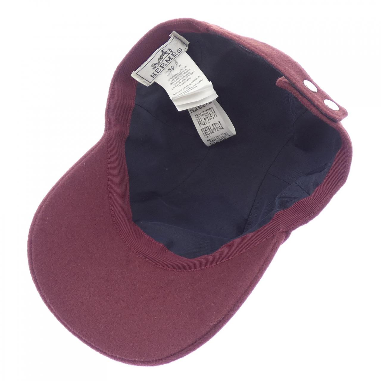 エルメス DAVIS H SELLIER カシミアキャップ