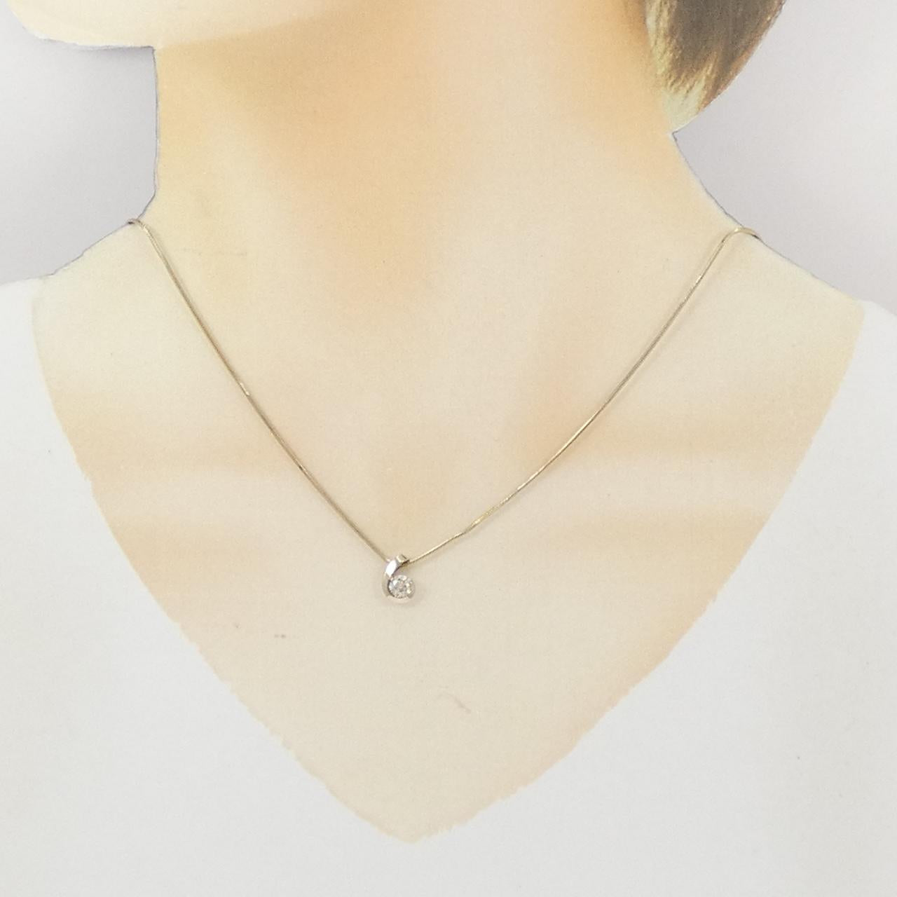 カシケイ Au750ブラウンゴールド ダイヤモンドネックレス