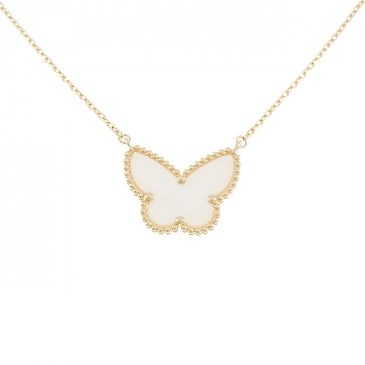 ヴァンクリーフアンドアーペル ラッキーアルハンブラ マザーオブパール ネックレス
