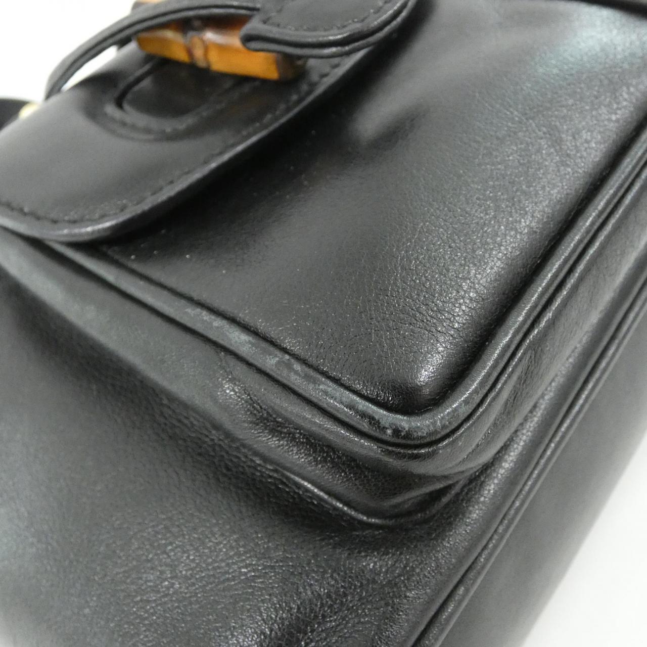 グッチ レザーリュックサック