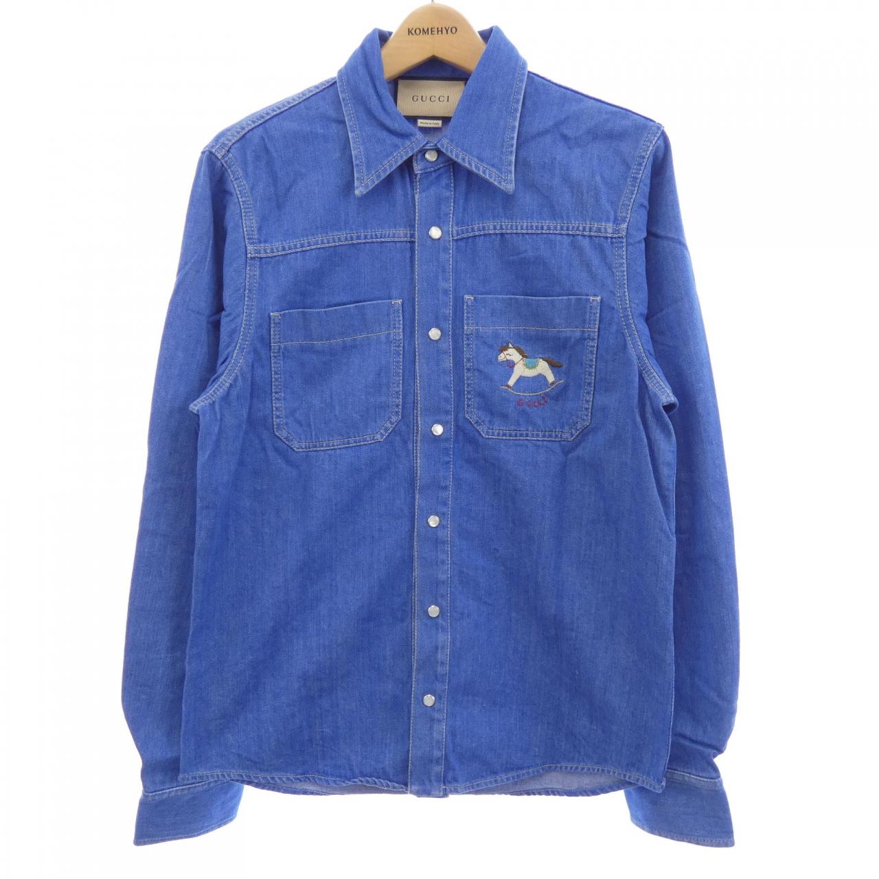 グッチ コットンシャツ