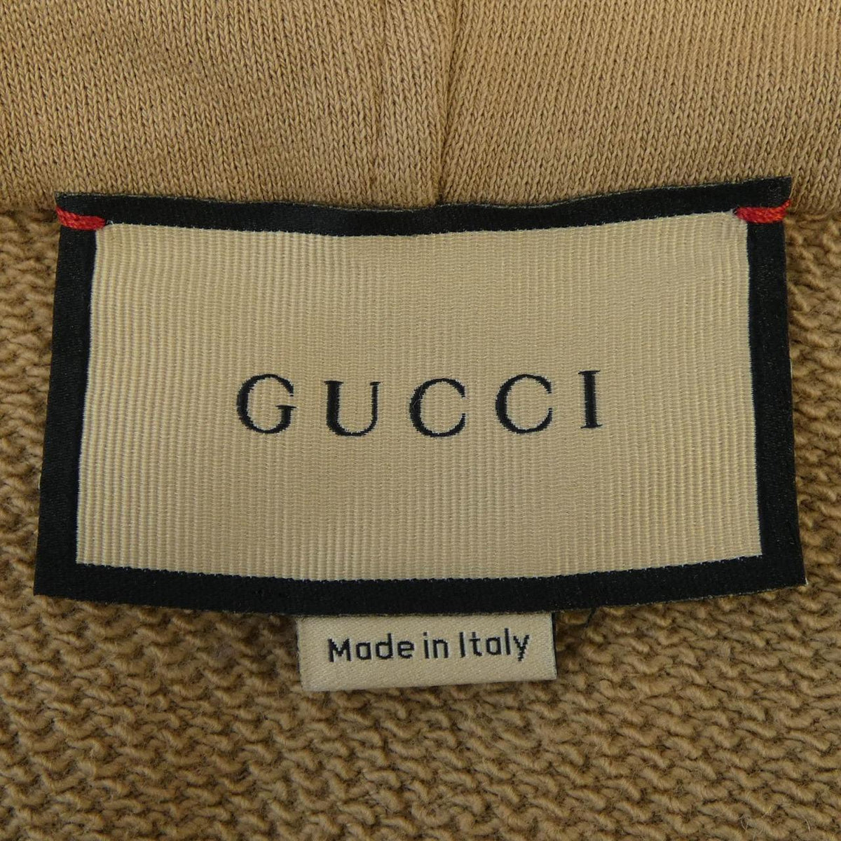 グッチ ウェブ&GUCCIラベル コットンパーカー