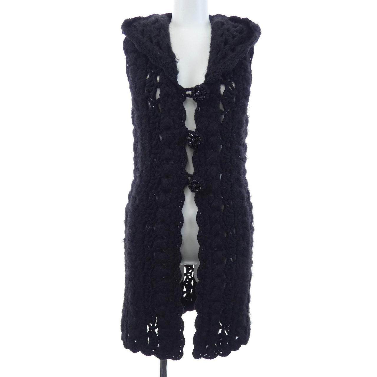 シャネル カシミヤ混ベスト