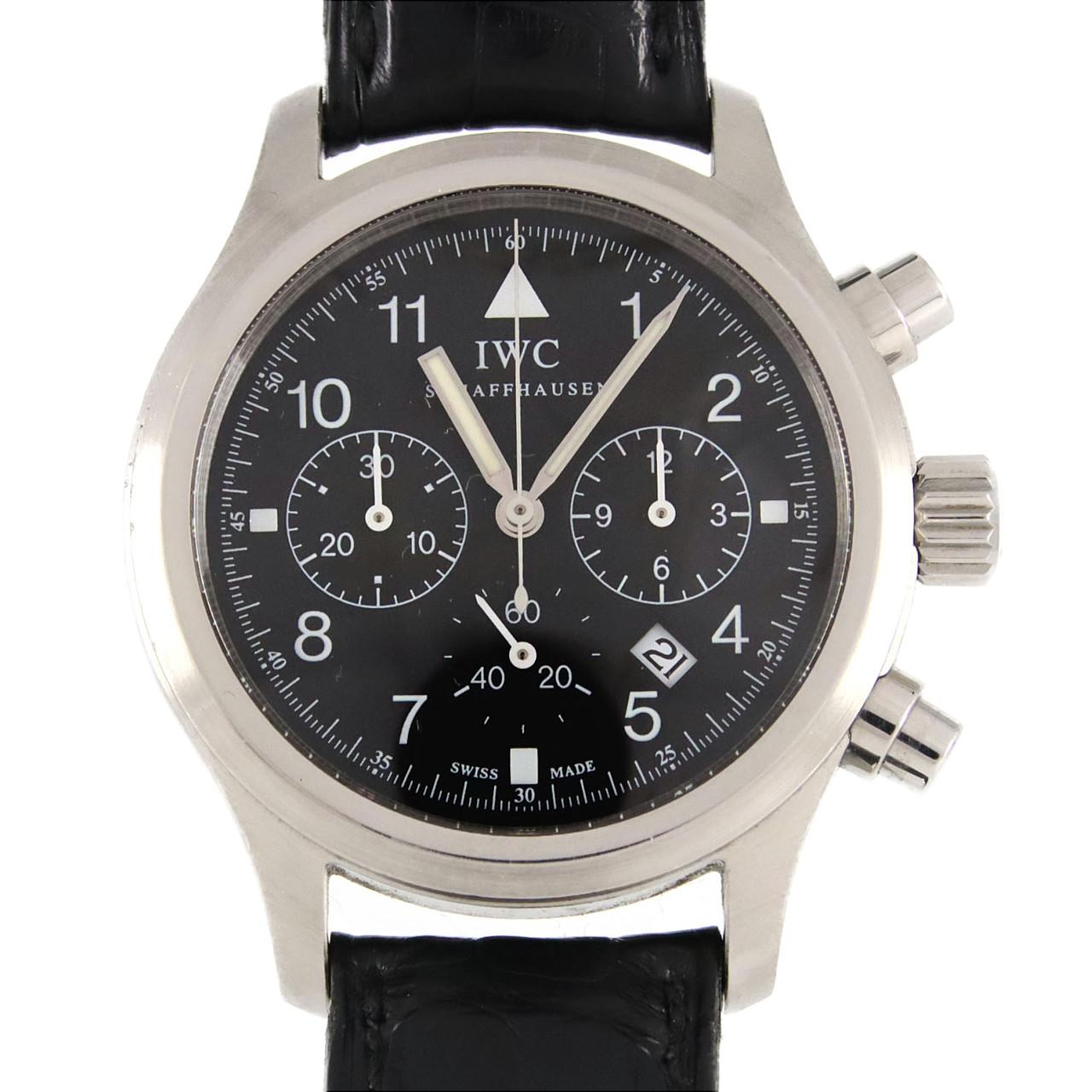 アイダブリューシー メカニカルフリーガークロノ ステンレススチール クォーツクロノグラフ