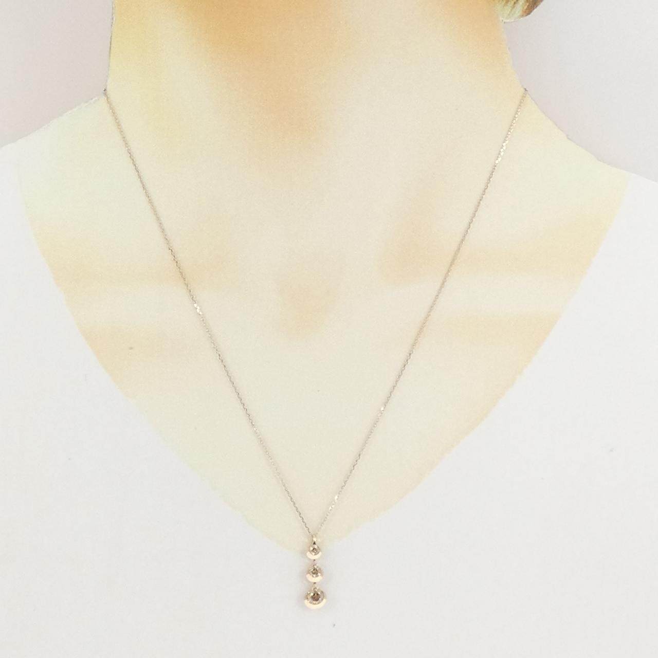 カシケイ Au750ダイヤモンドネックレス