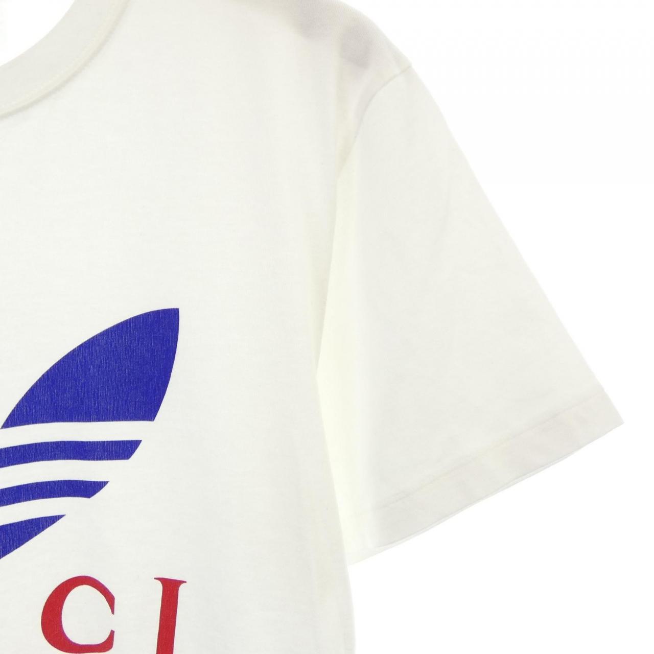 グッチ アディダス コットンTシャツ