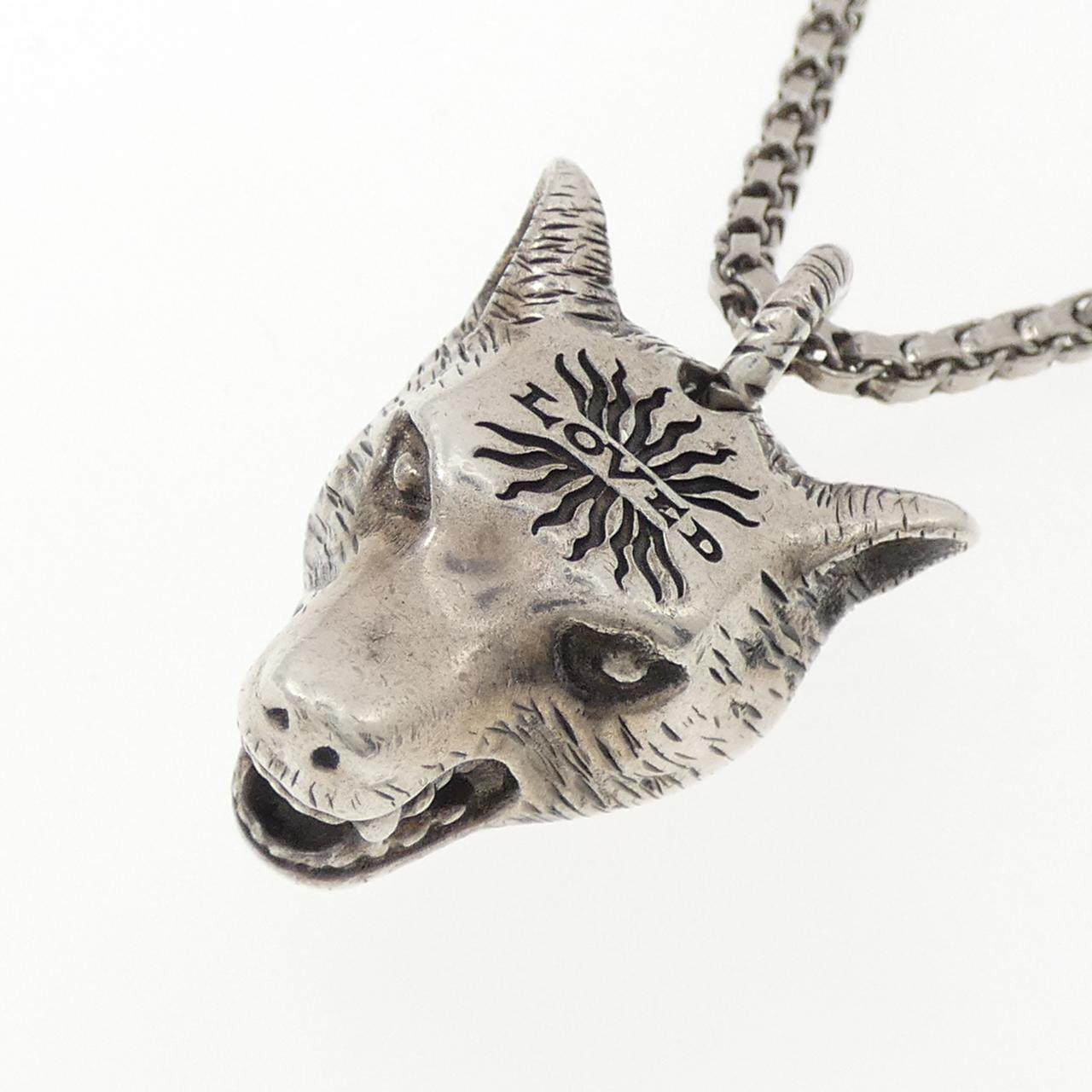 グッチ ウルフヘッド 925シルバー ネックレス