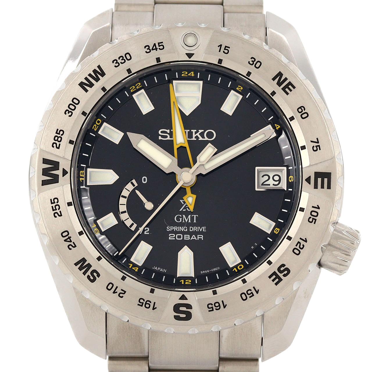 セイコー プロスペックス スプリングドライブ GMT チタン メンズ