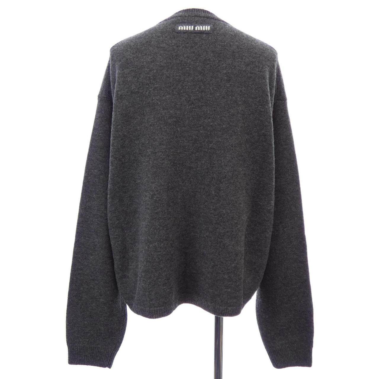 ミュウミュウ MIU MIUロゴ カーディガン