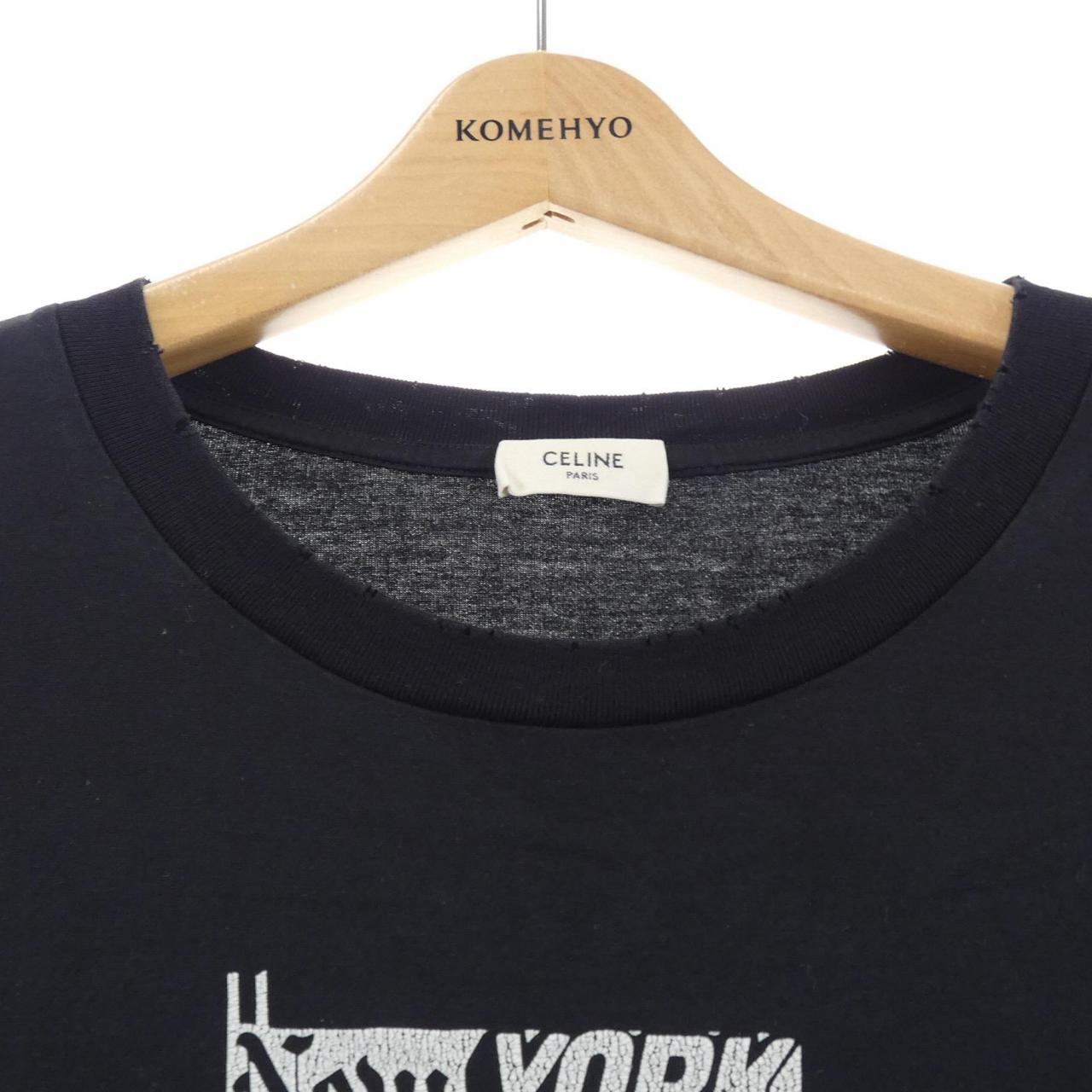 セリーヌ DASH SNOW コットンTシャツ