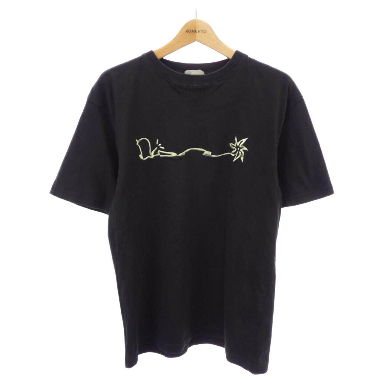 ディオール CACTUS JACK TRAVIS SCOTT コットンTシャツ