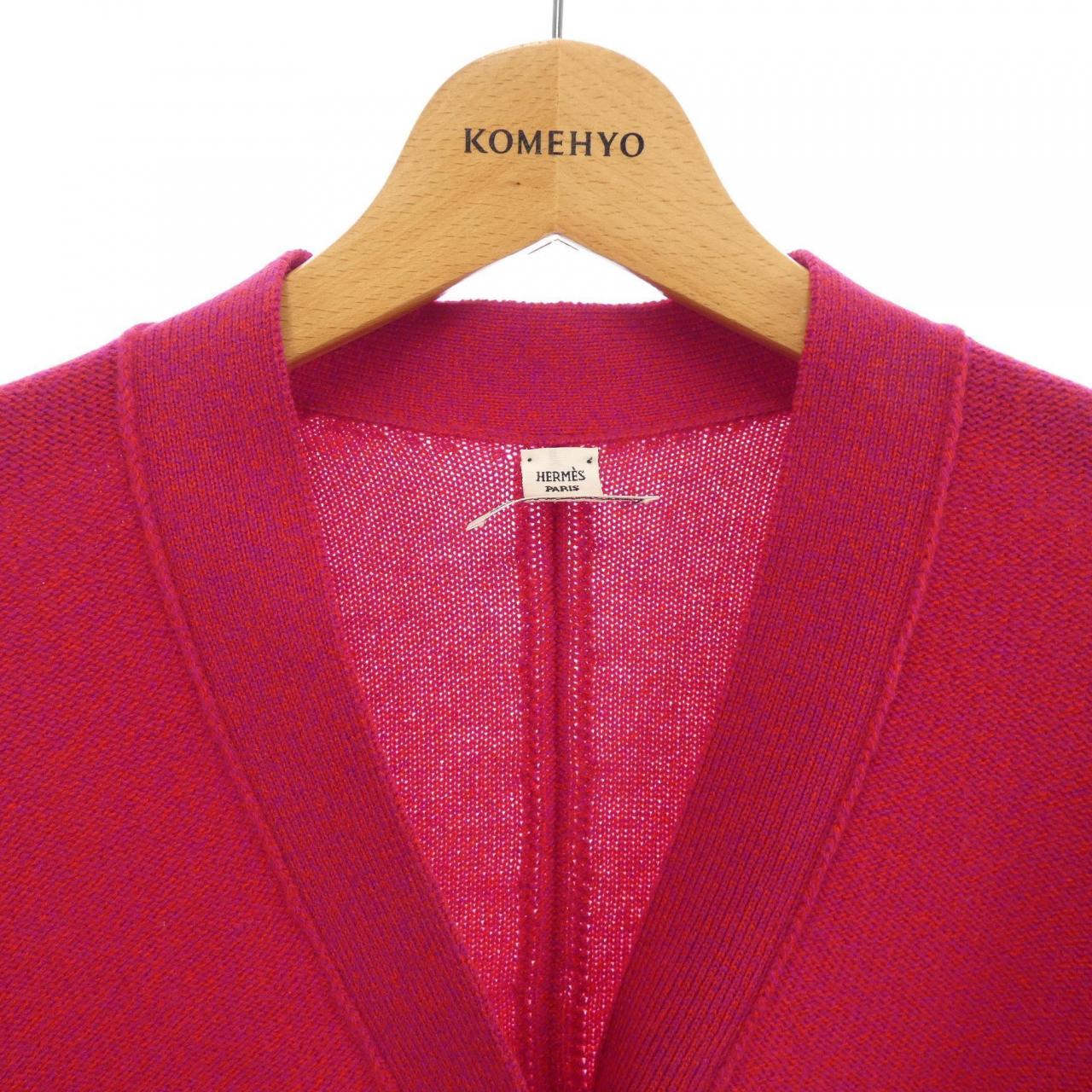 エルメス カシミヤロングカーディガン