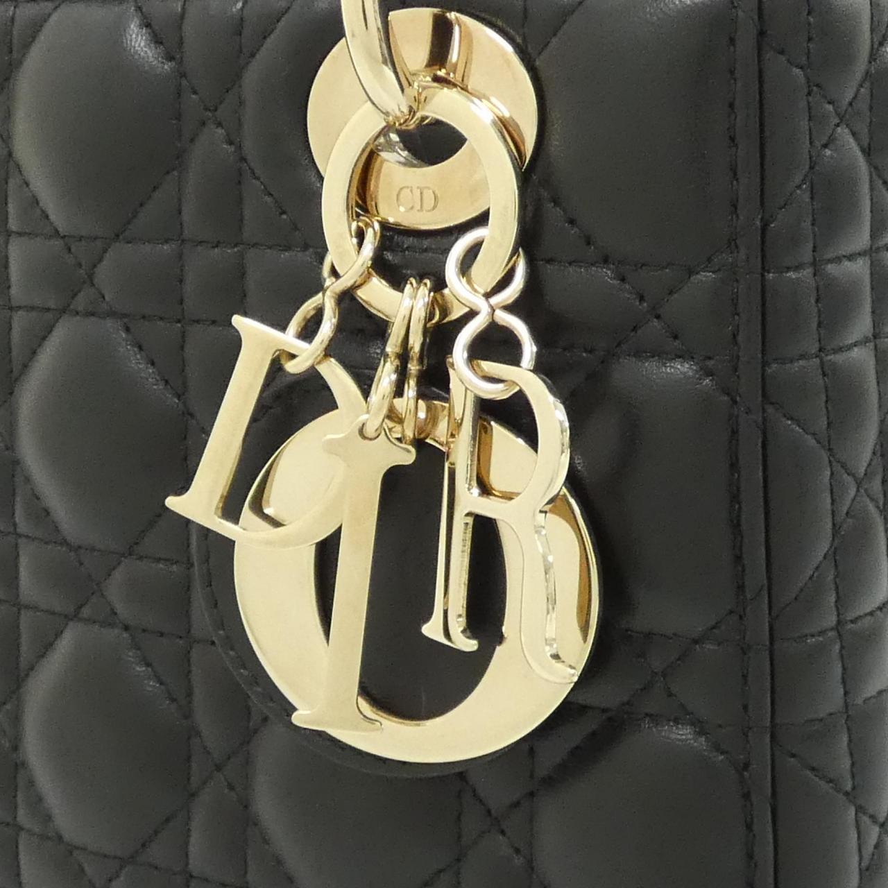 クリスチャンディオール MY ABCDIOR レディディオール スモール ラムスキン ハンドバッグ