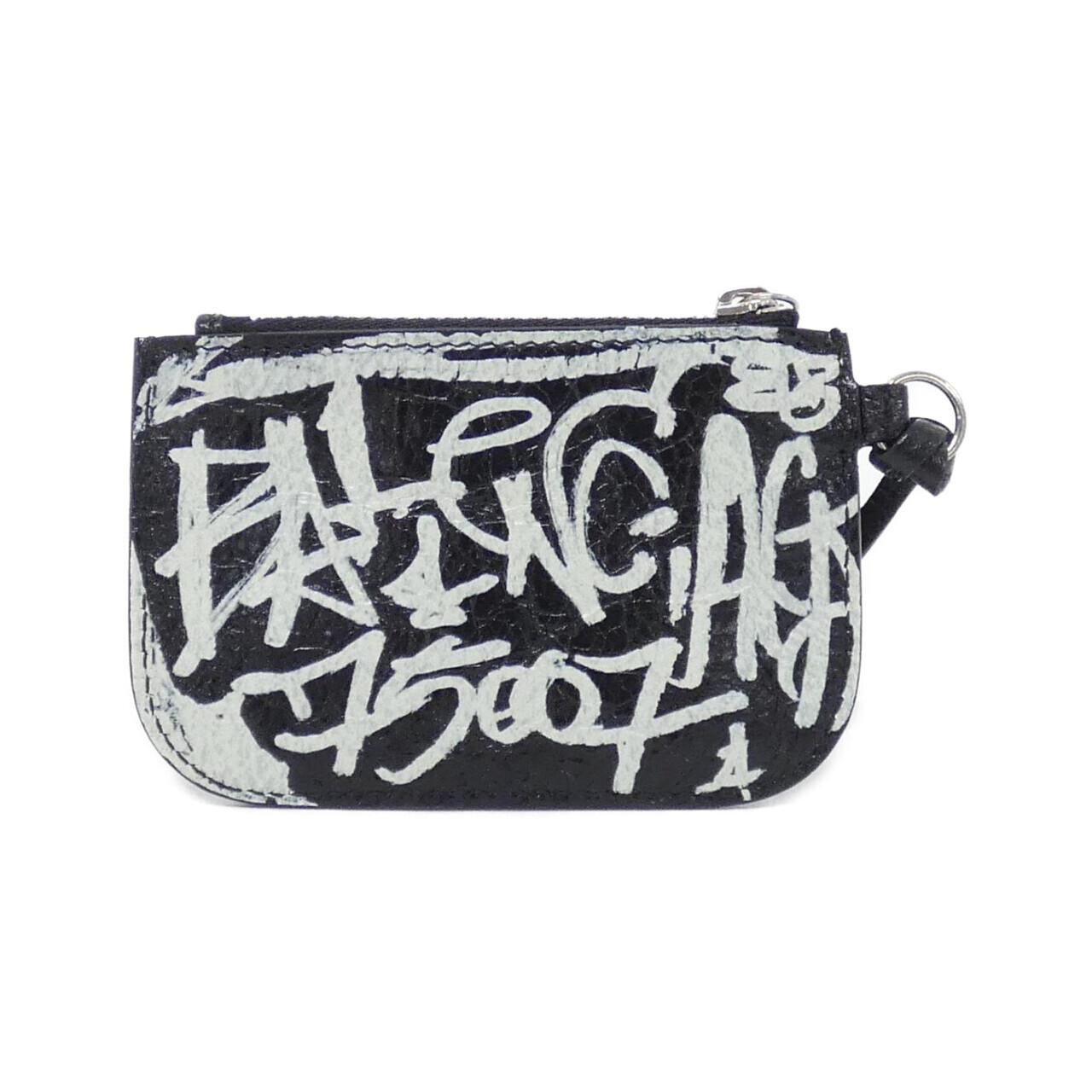 バレンシアガ LE CAGOLE GRAFFITI レザーコインケース