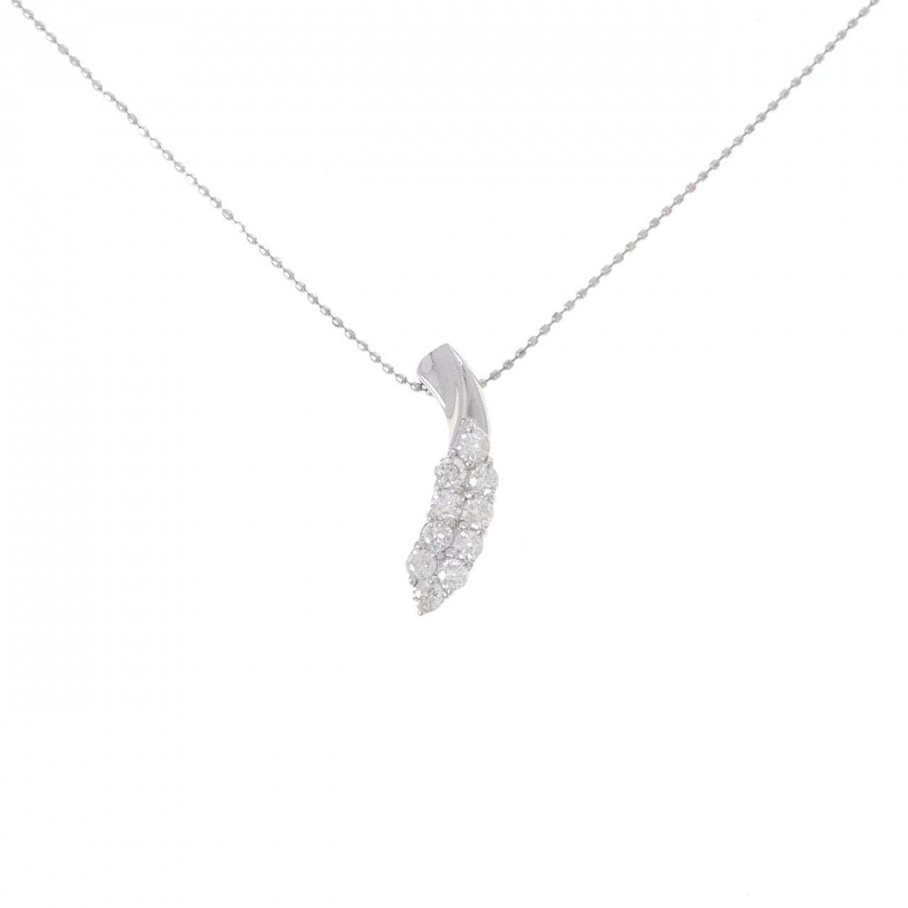 PT900 PT850 0.50CT ダイヤモンドネックレス