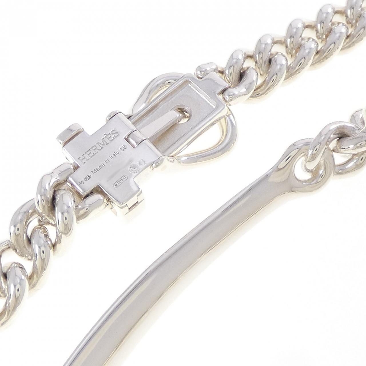 エルメス ブックルセリエ アンフレクシブル 925 シルバー ネックレス