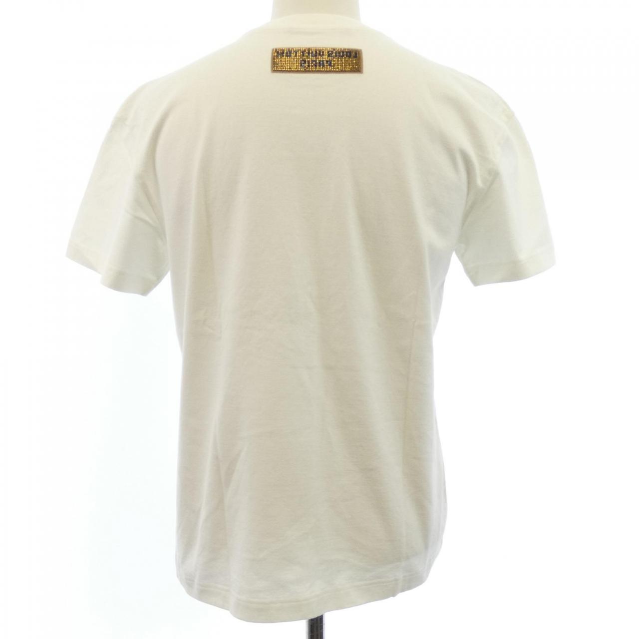 ルイヴィトン エンブロイダードビーズコットンTシャツ