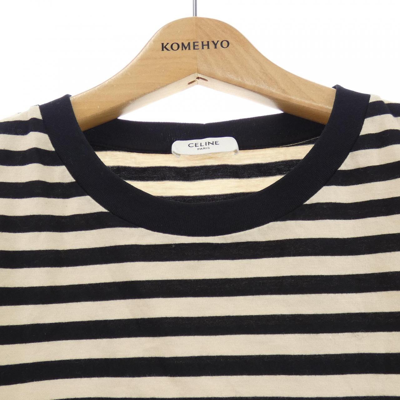 セリーヌ トリオンフ コットンTシャツ