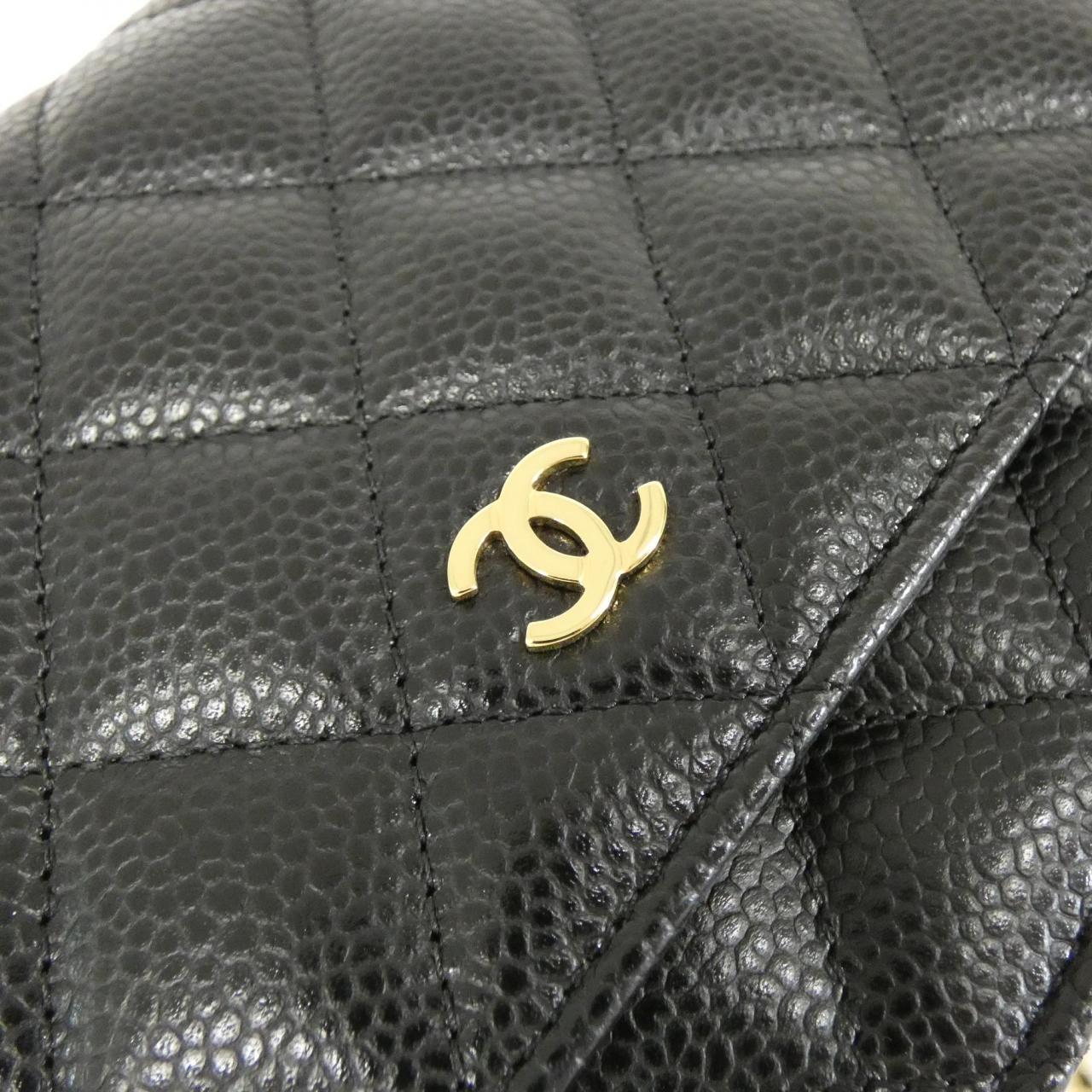 シャネル タイムレスクラシック キャビアスキン 財布