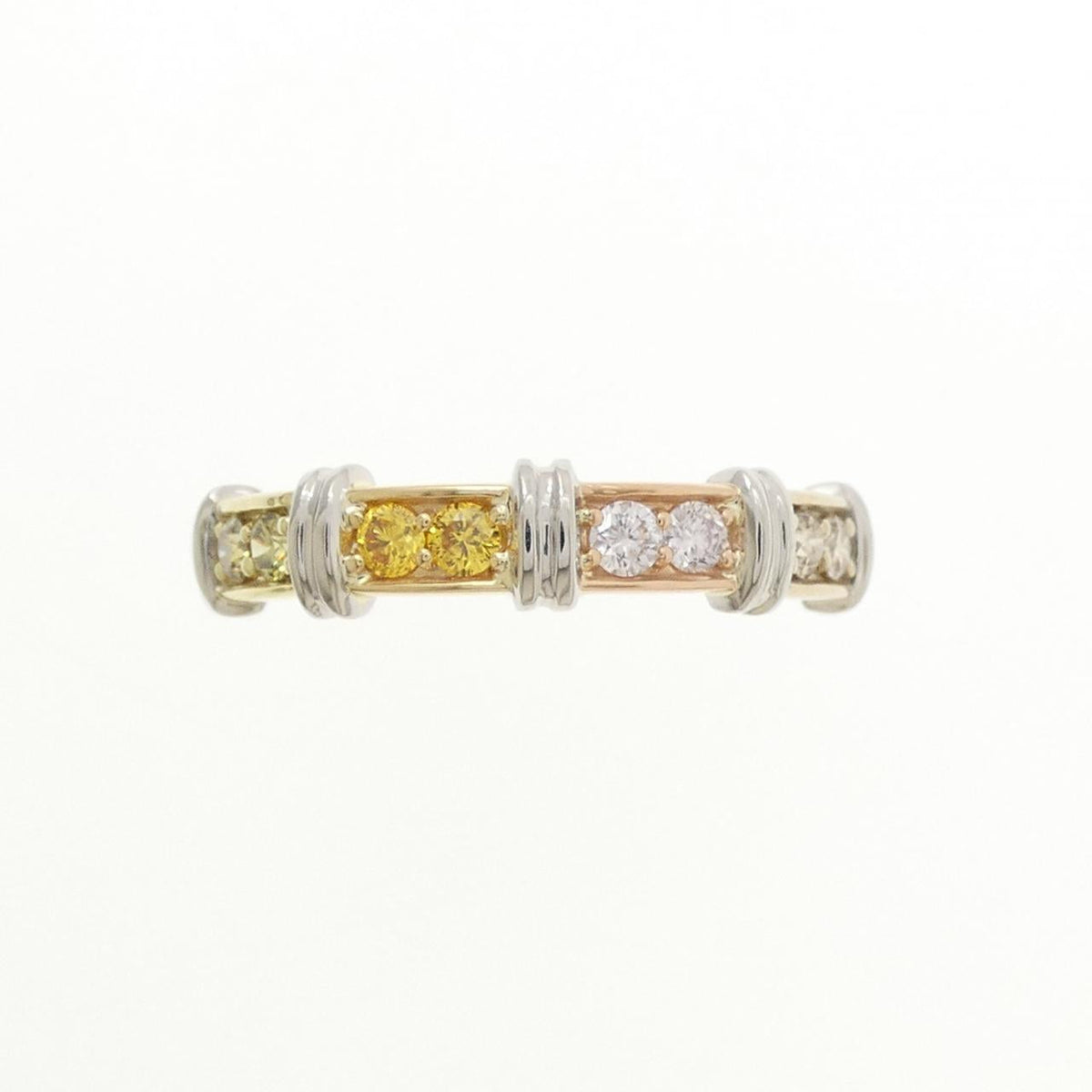 ジーエスティービー プラチナAu750 リング ダイヤモンド 0.24CT