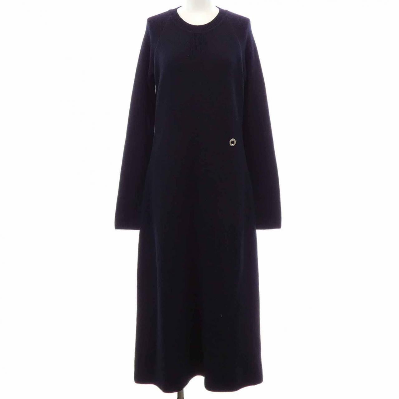 エルメス カナディアンボタン カシミア ワンピース