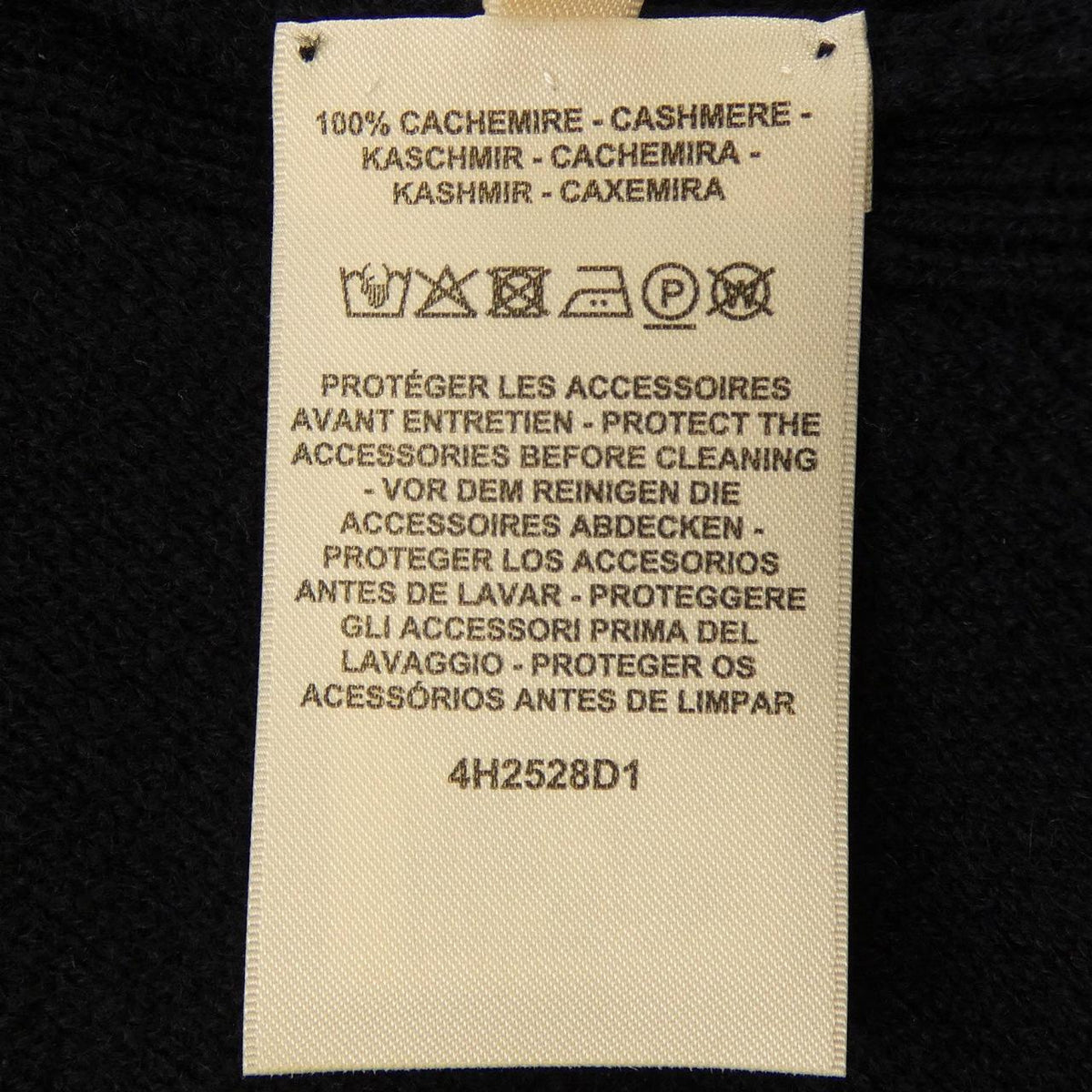 エルメス カナディアンボタン カシミア ワンピース