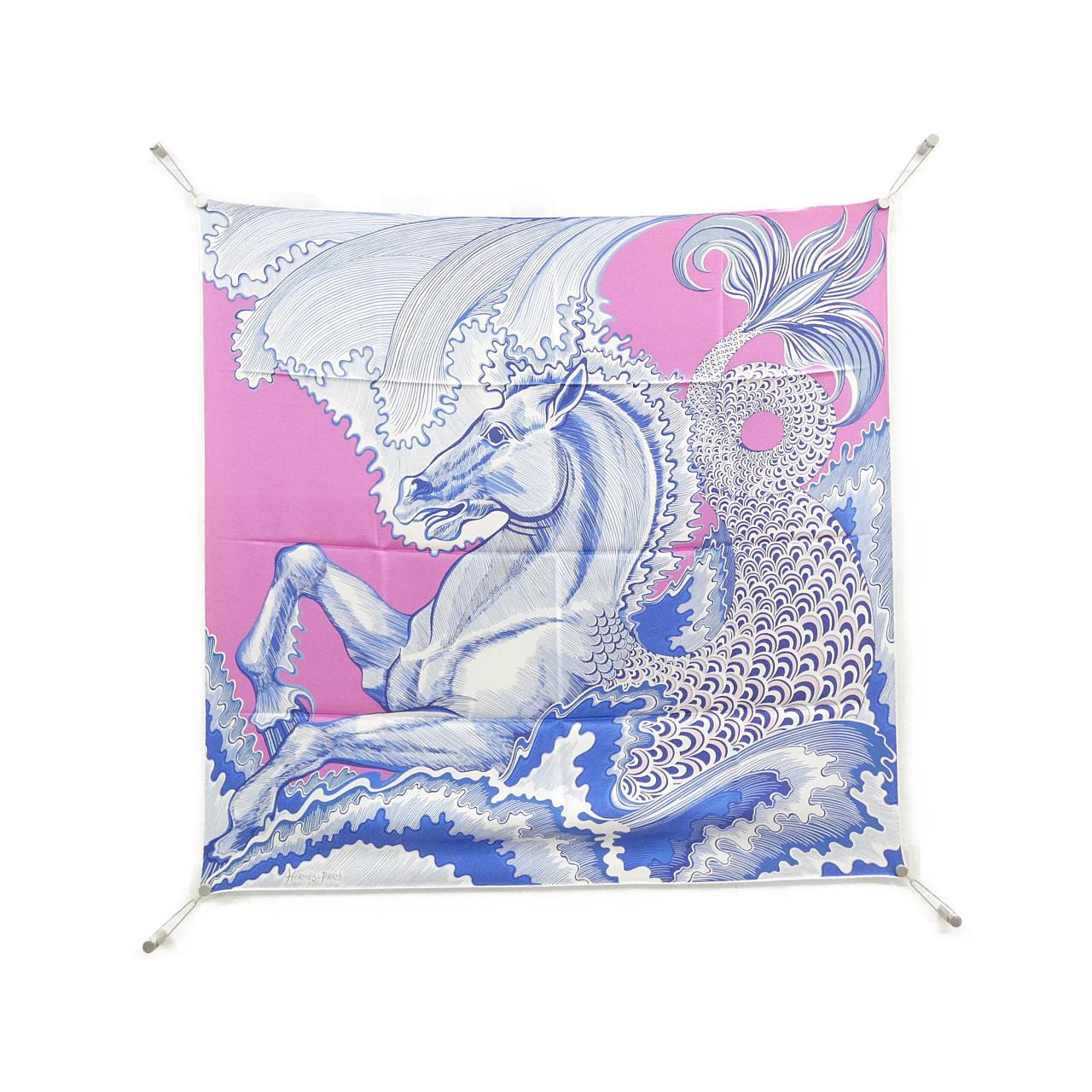 エルメス CHEVAL SIRENE シルクスカーフ