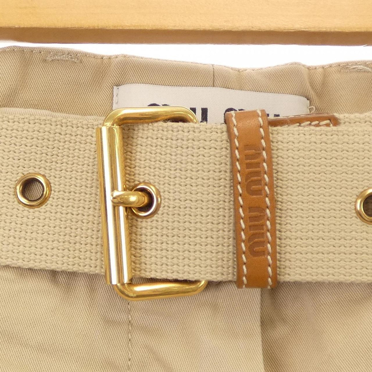ミュウミュウ OLD GABARDINE パンツ