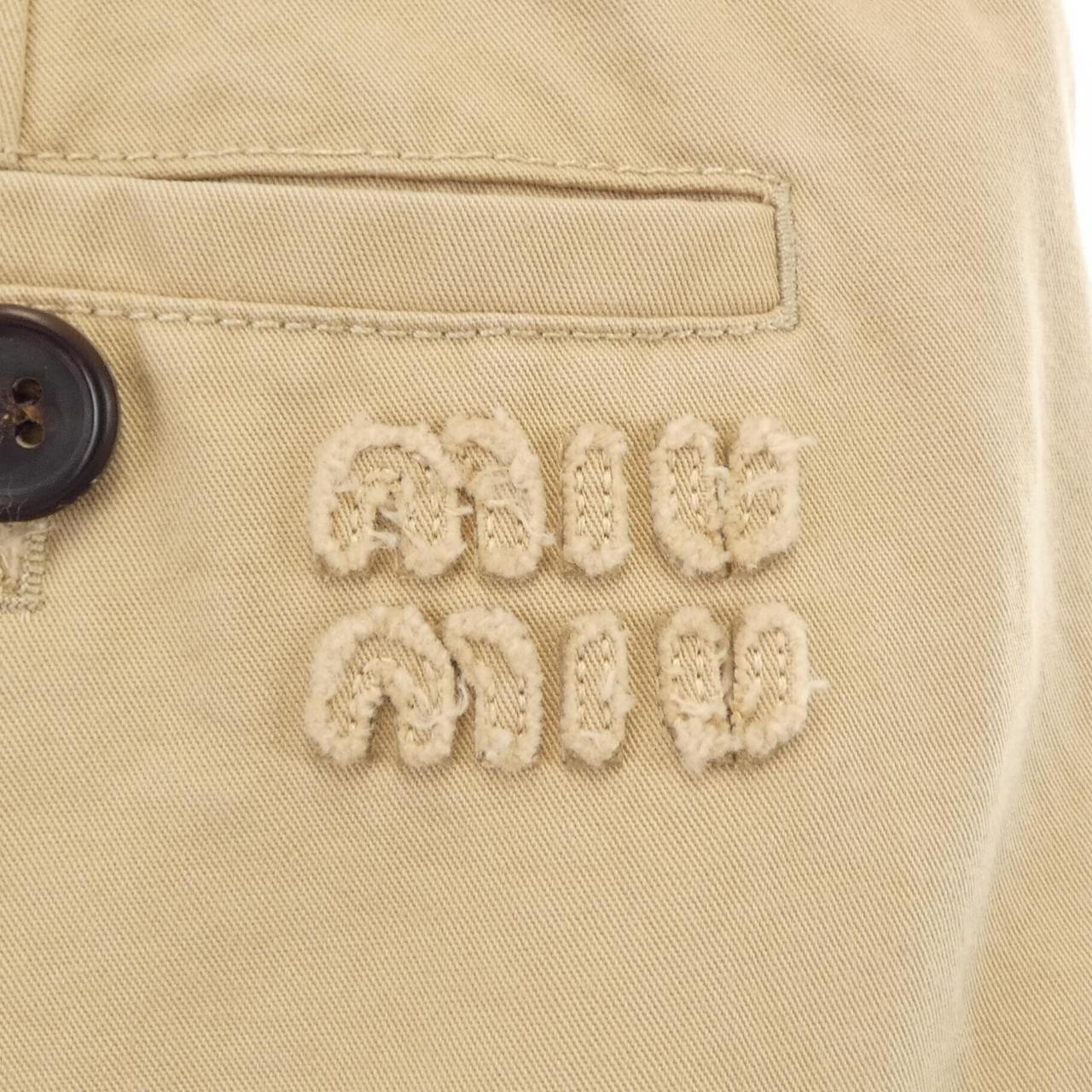 ミュウミュウ OLD GABARDINE パンツ