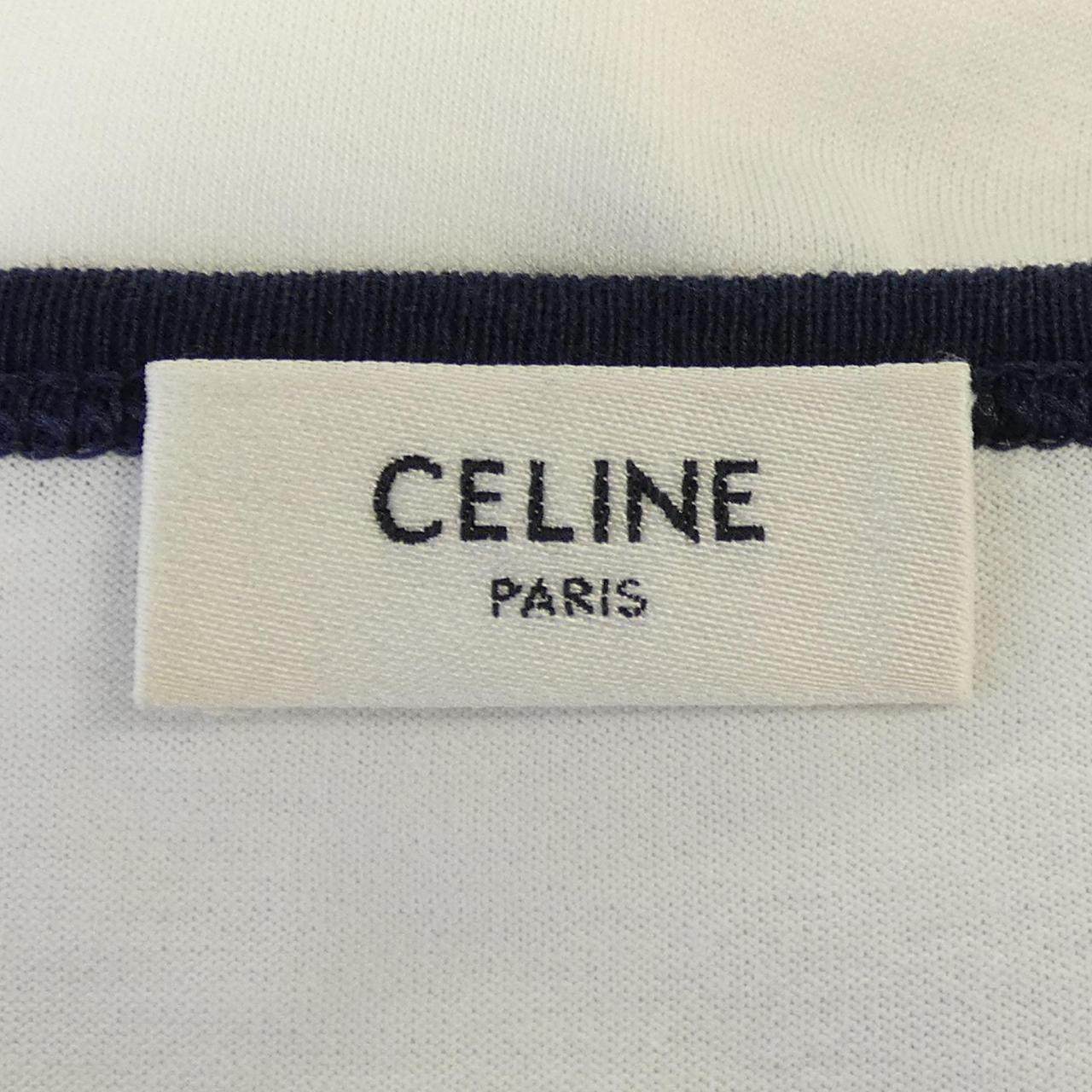 セリーヌ CELINE PARIS トリオンフ コットンTシャツ