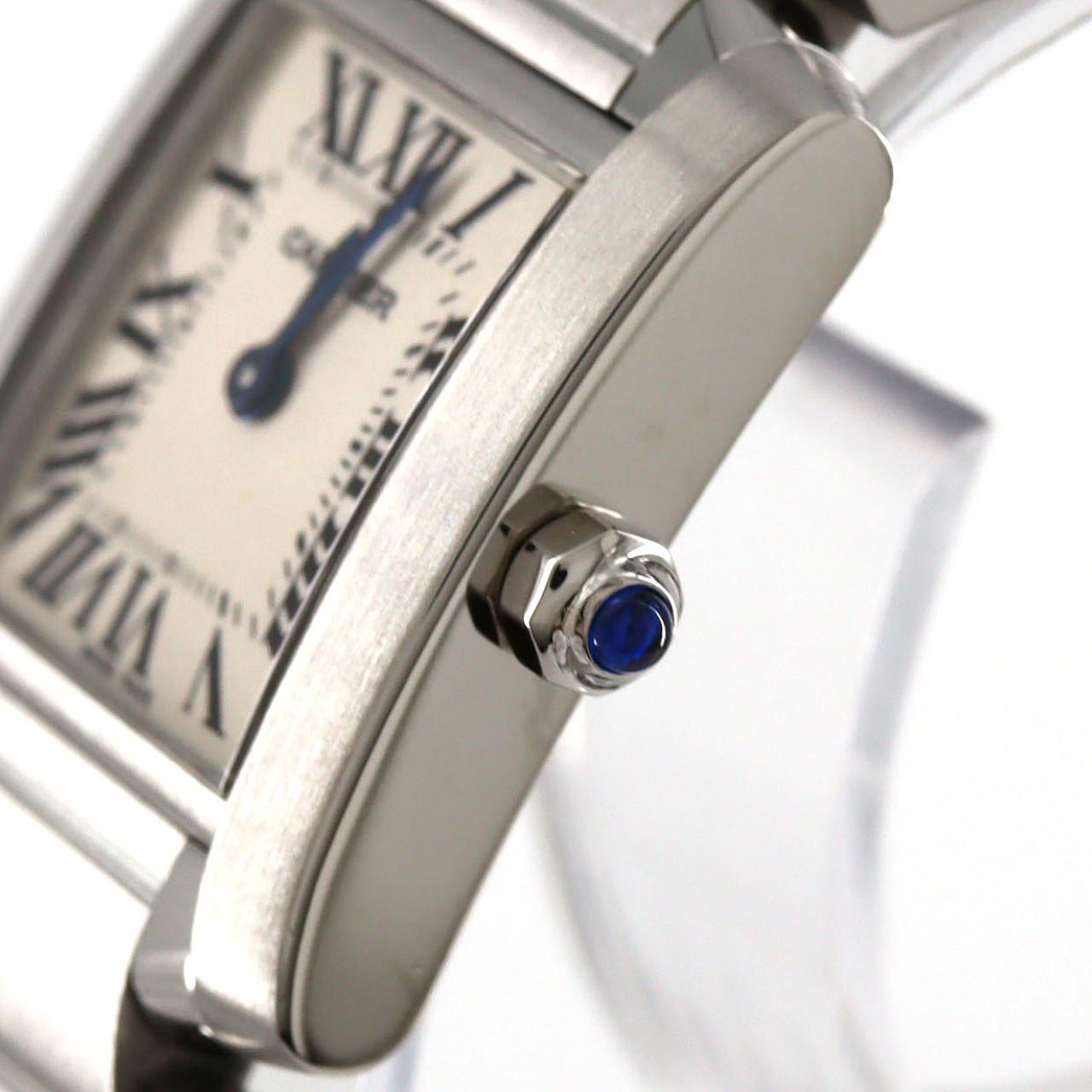 カルティエ タンクフランセーズ ステンレススチール クォーツ腕時計