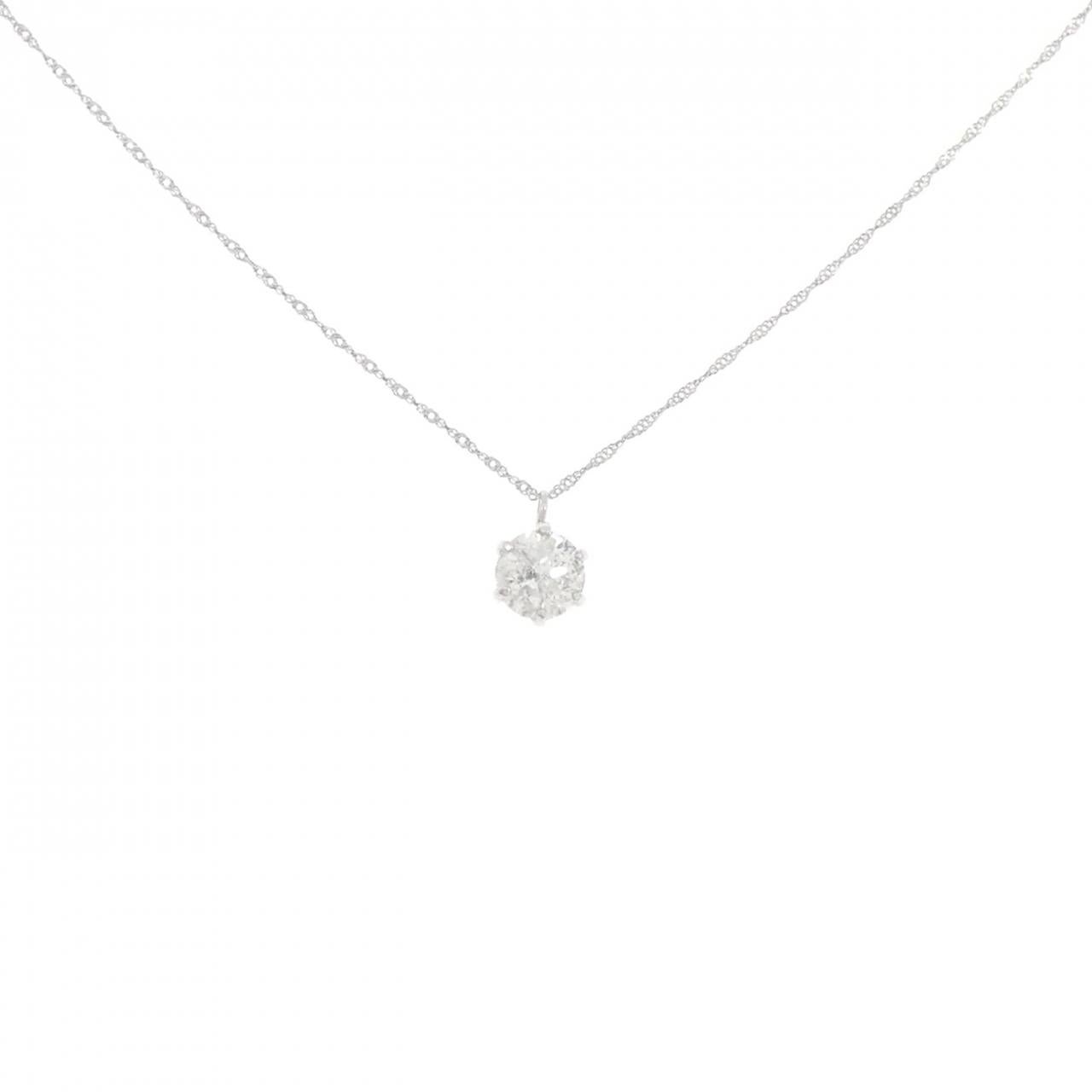 プラチナPT1000 PT850 0.5ctダイヤモンドネックレス