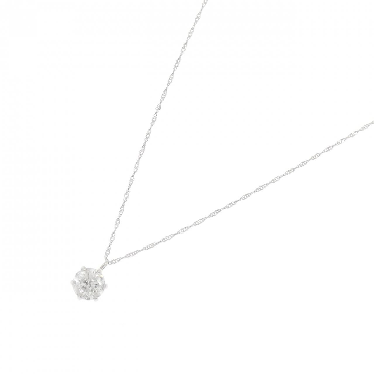 プラチナPT1000 PT850 0.5ctダイヤモンドネックレス