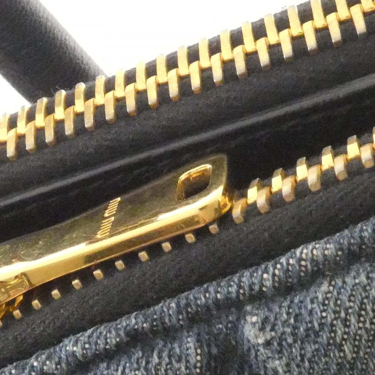 ミュウミュウ DENIM BIKER ハンドバッグ