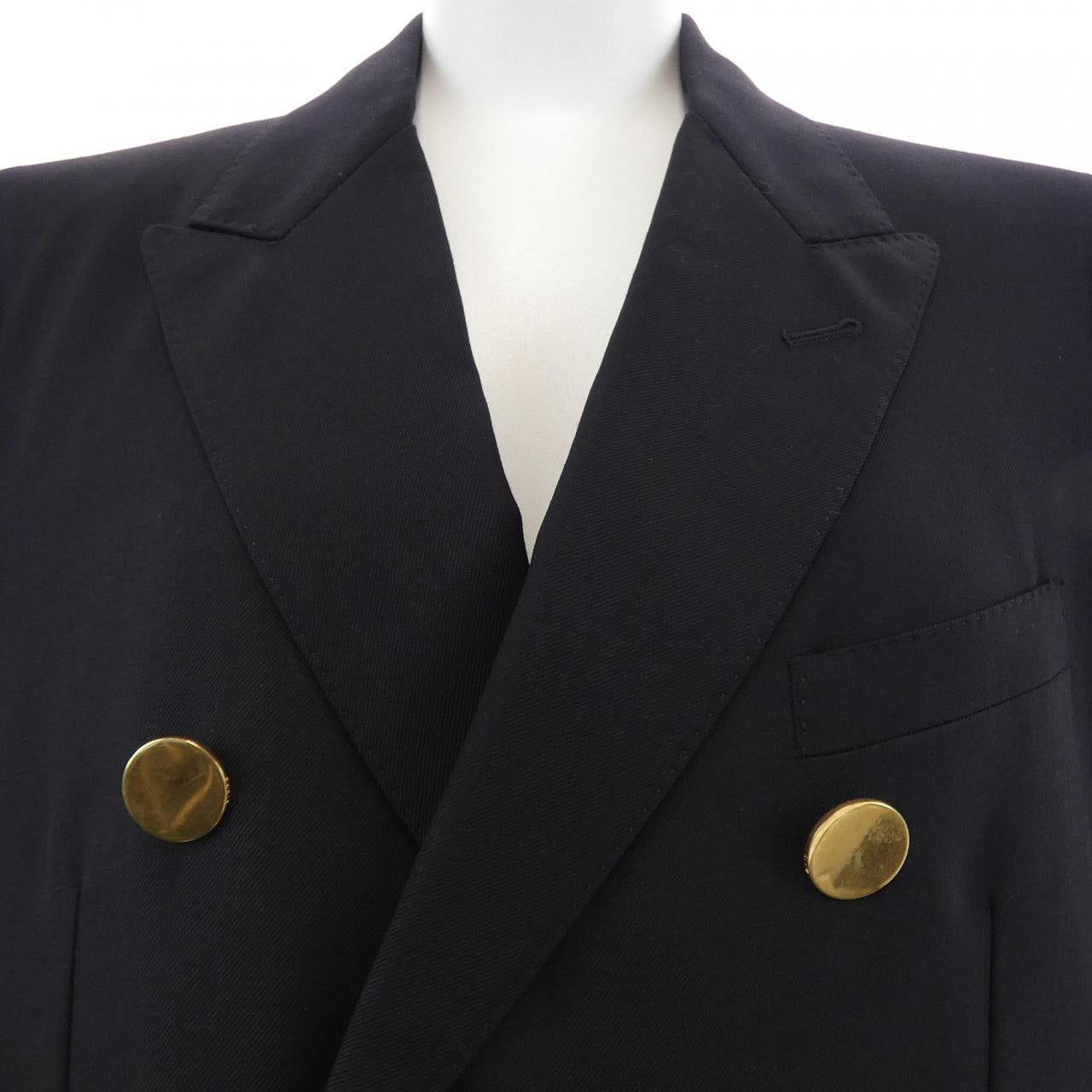 セリーヌ ダブルブレストロングブレザー ジャケット
