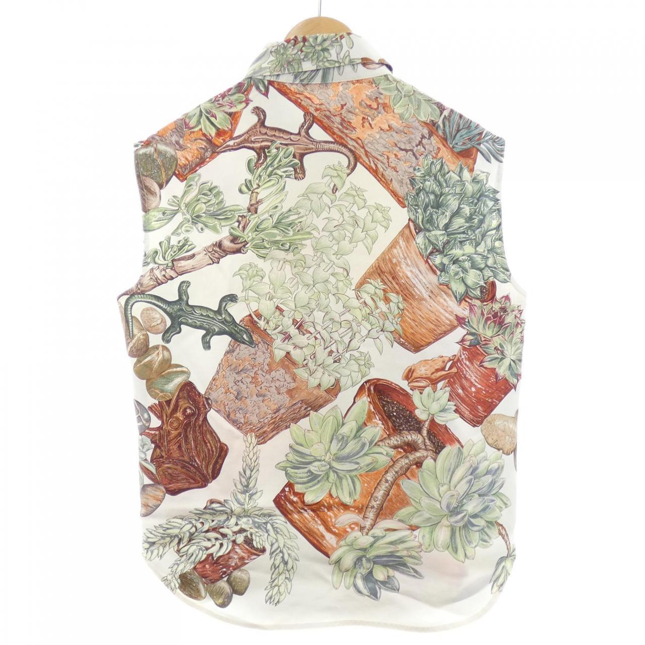 エルメス JARDIN SECRET シルクトップス