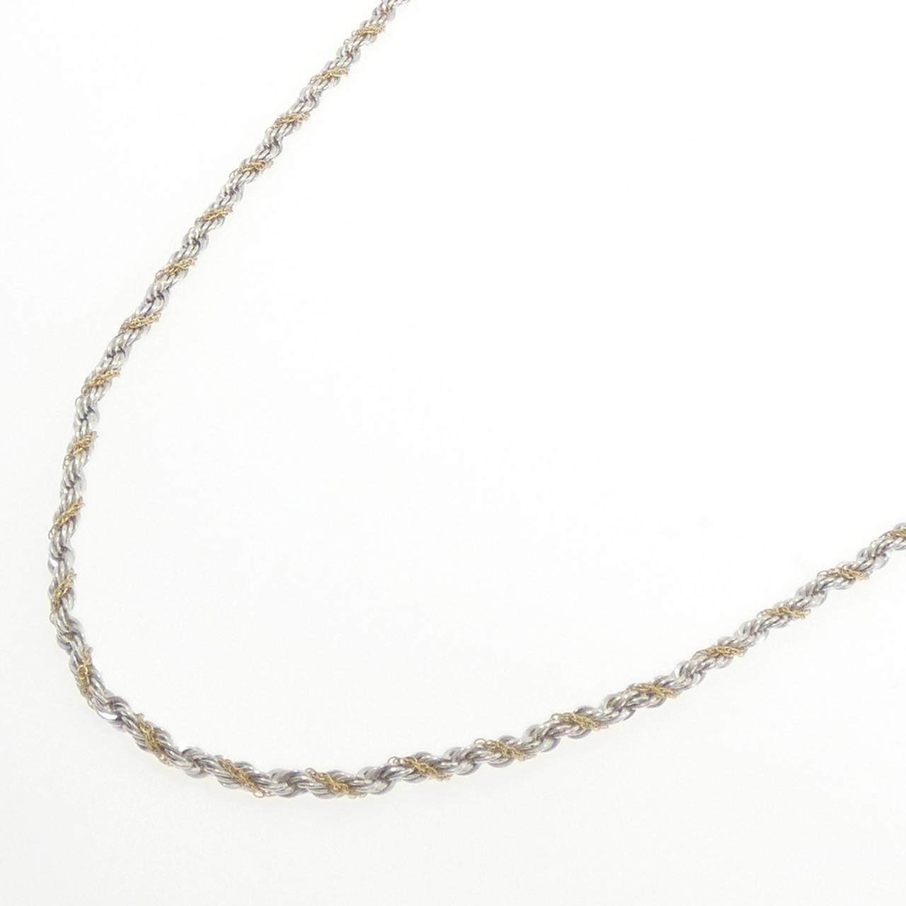 ティファニー 925シルバー 750イエローゴールド ネックレス