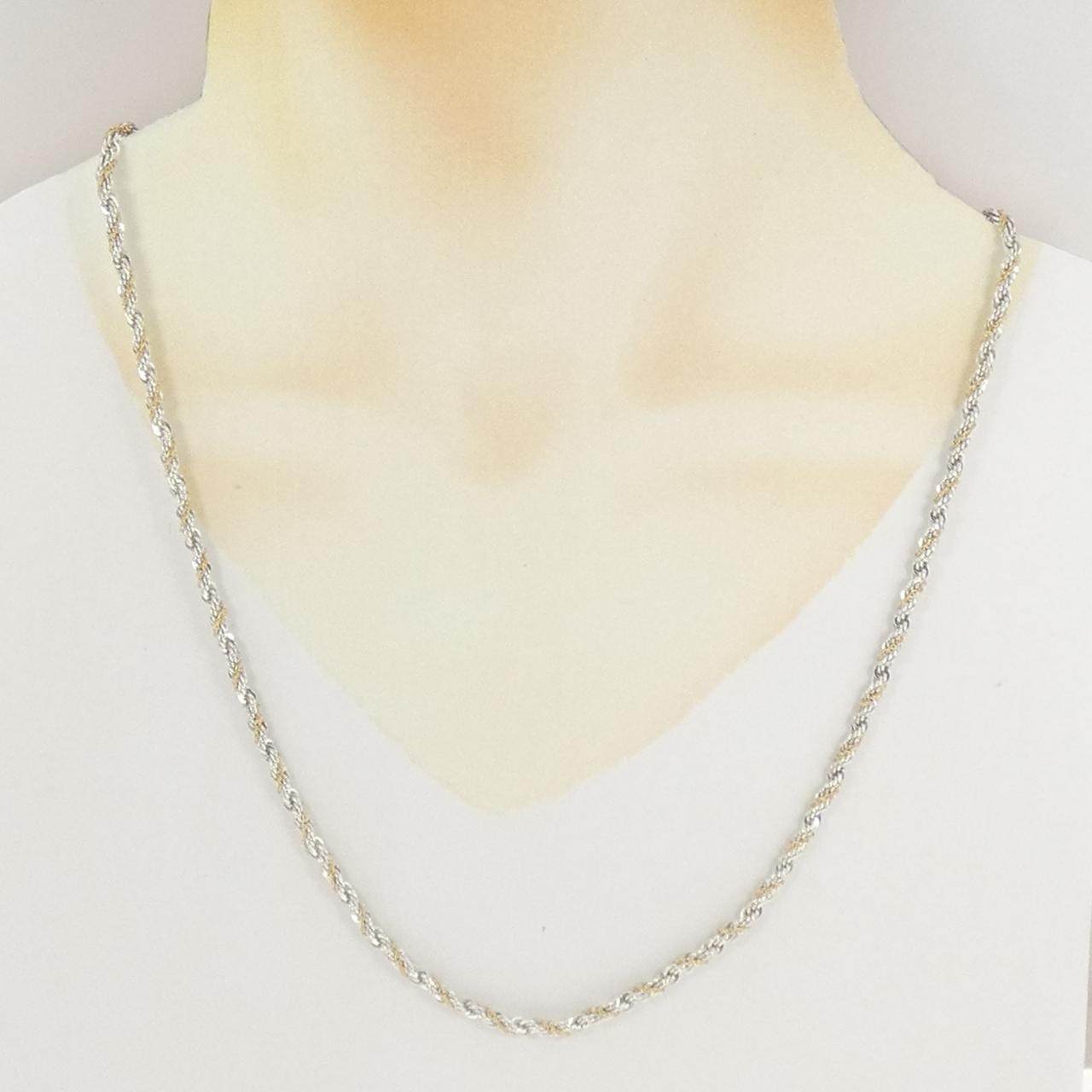ティファニー 925シルバー 750イエローゴールド ネックレス